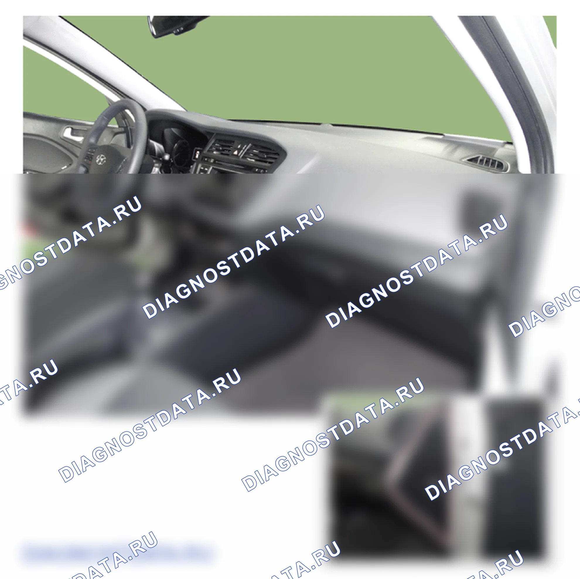 Расположение деталей краша-площадки боковой крышки. Hyundai i20 GB