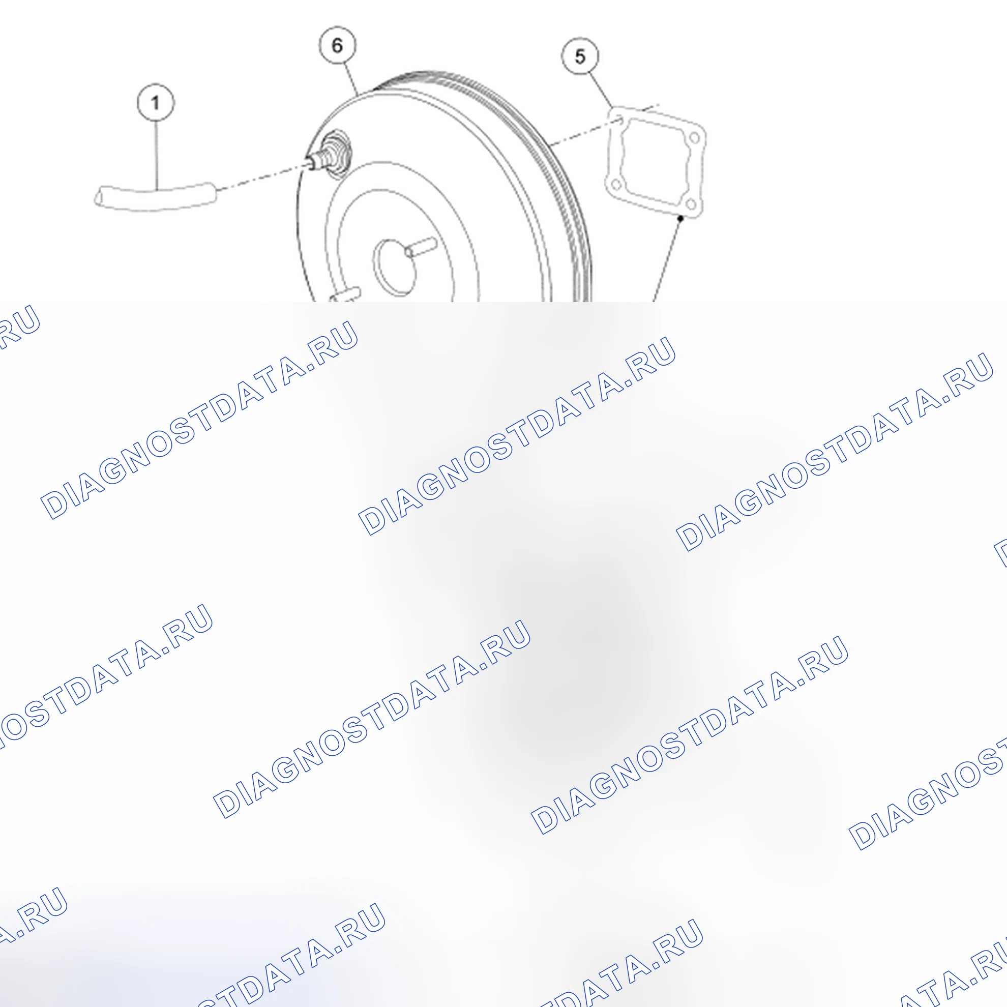 Рис. 18: Усилитель тормозов. Hyundai Lantra II рестайлинг