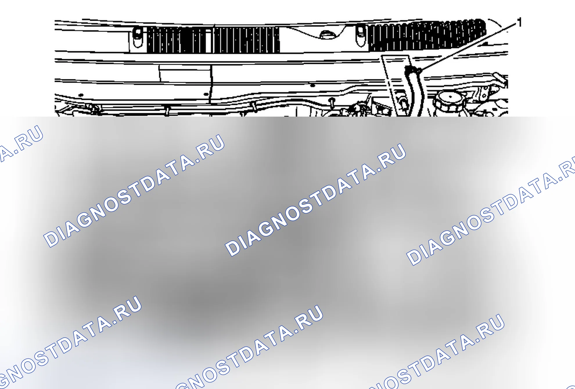 Рис. 17: Замена входного шланга / трубы уравнительного резервуара радиатора (LEA). Chevrolet Captiva I рестайлинг 2