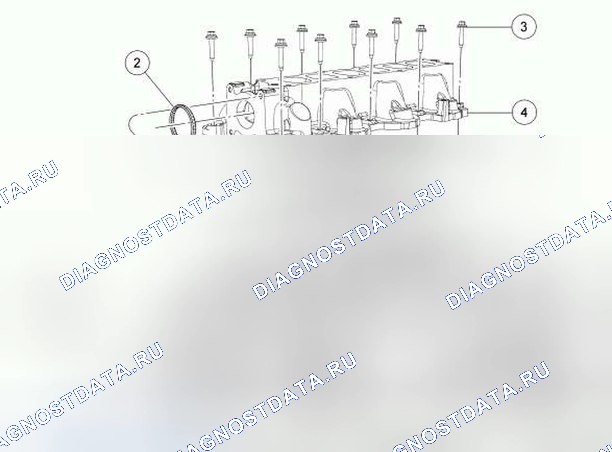 Рис. 2: Нижний впускной коллектор. Hyundai ix55 I
