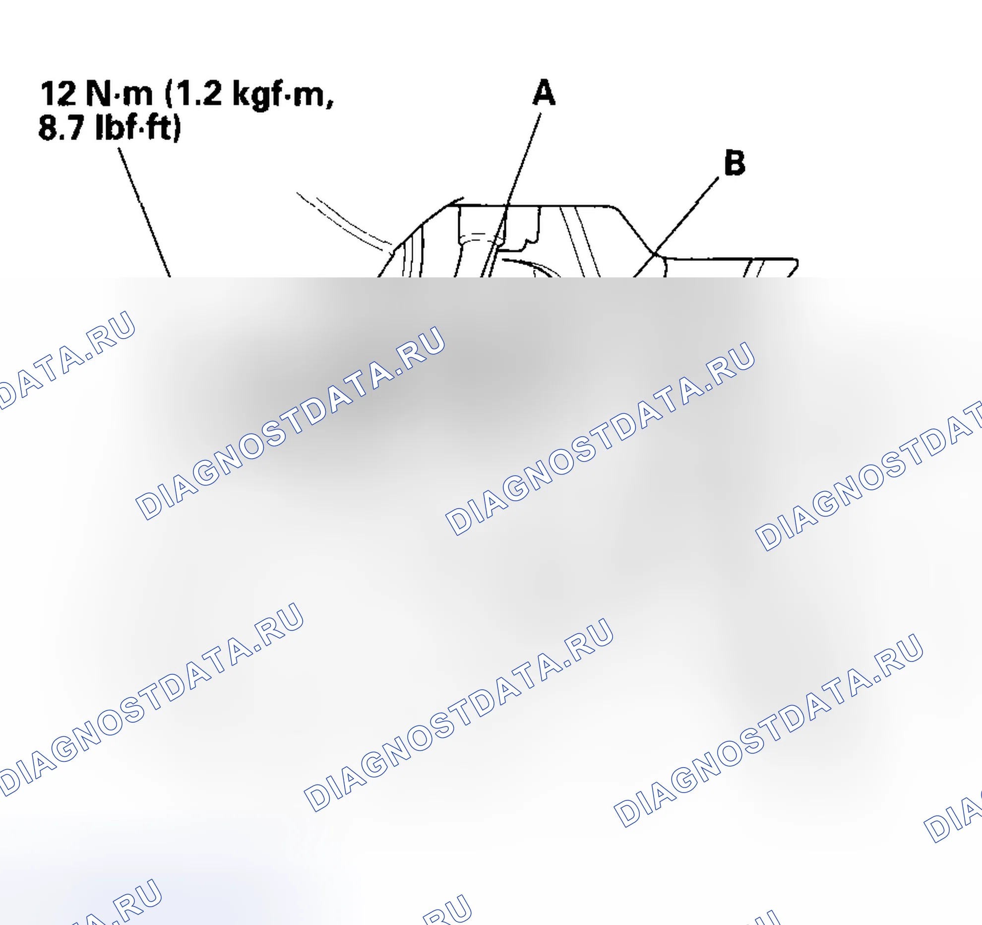 Рис. 149: Замена датчика Ckp. Honda CR-V II рестайлинг