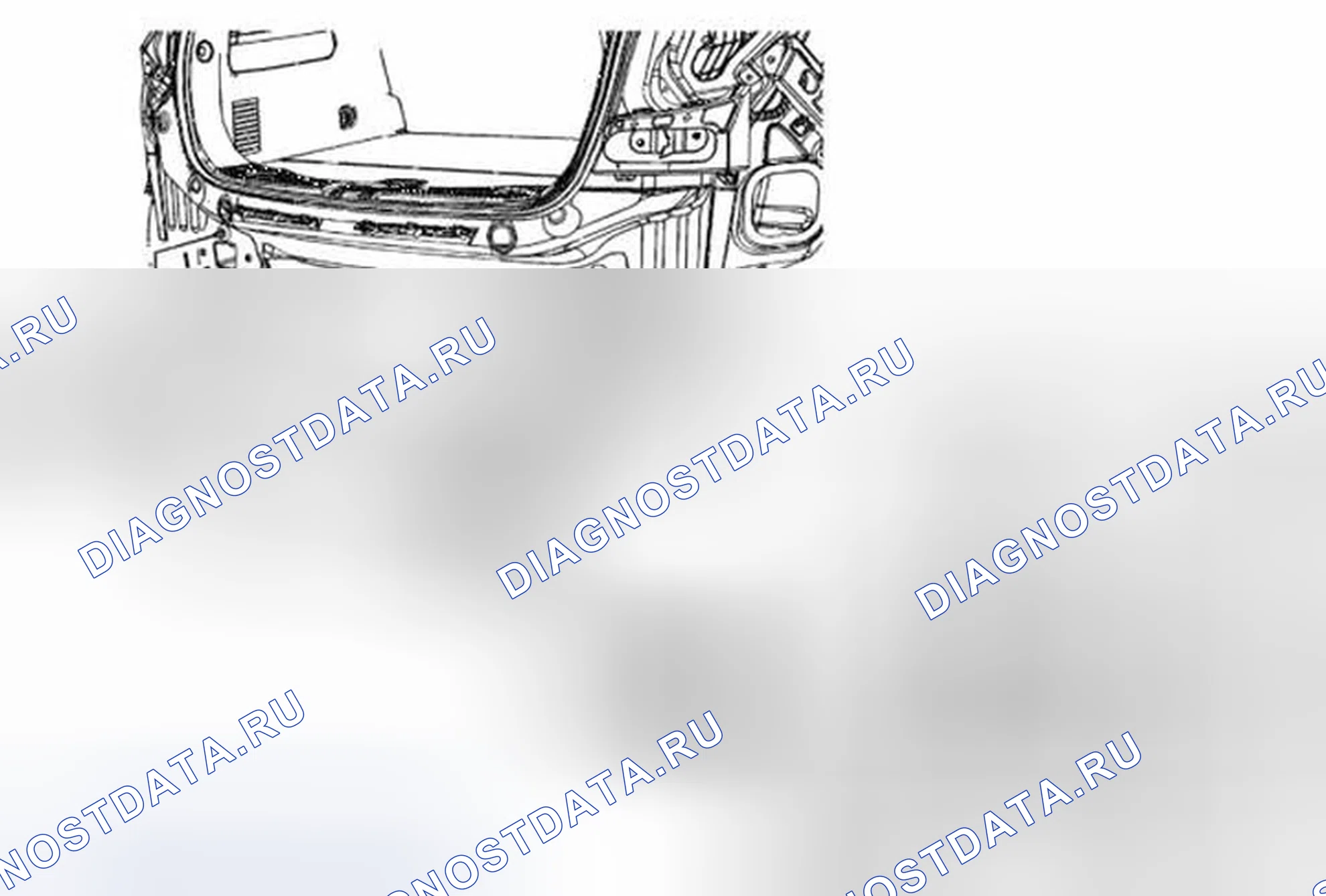 Рис. 33: Замена ударной штанги заднего бампера. Buick Encore I