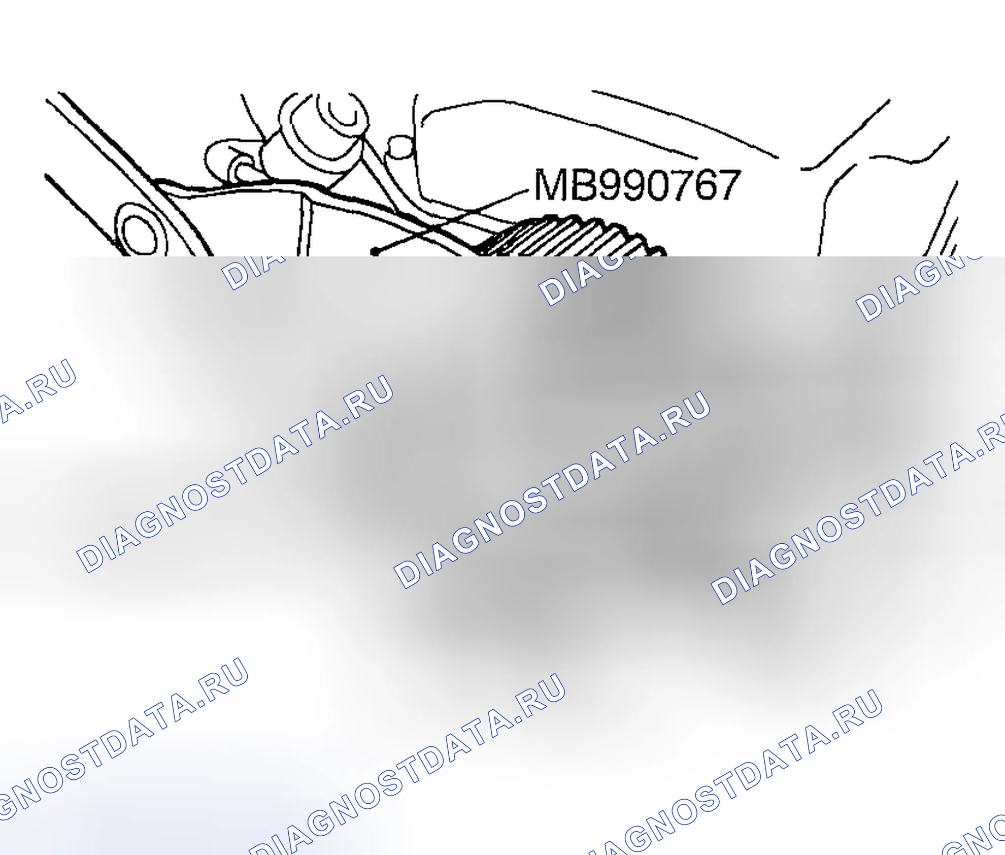 Рис. 418: > > A < < ЗАТЯЖКА БОЛТА ЗВЕЗДОЧКИ РАСПРЕДЕЛИТЕЛЬНОГО ВАЛА. Mazda MX-5 NA