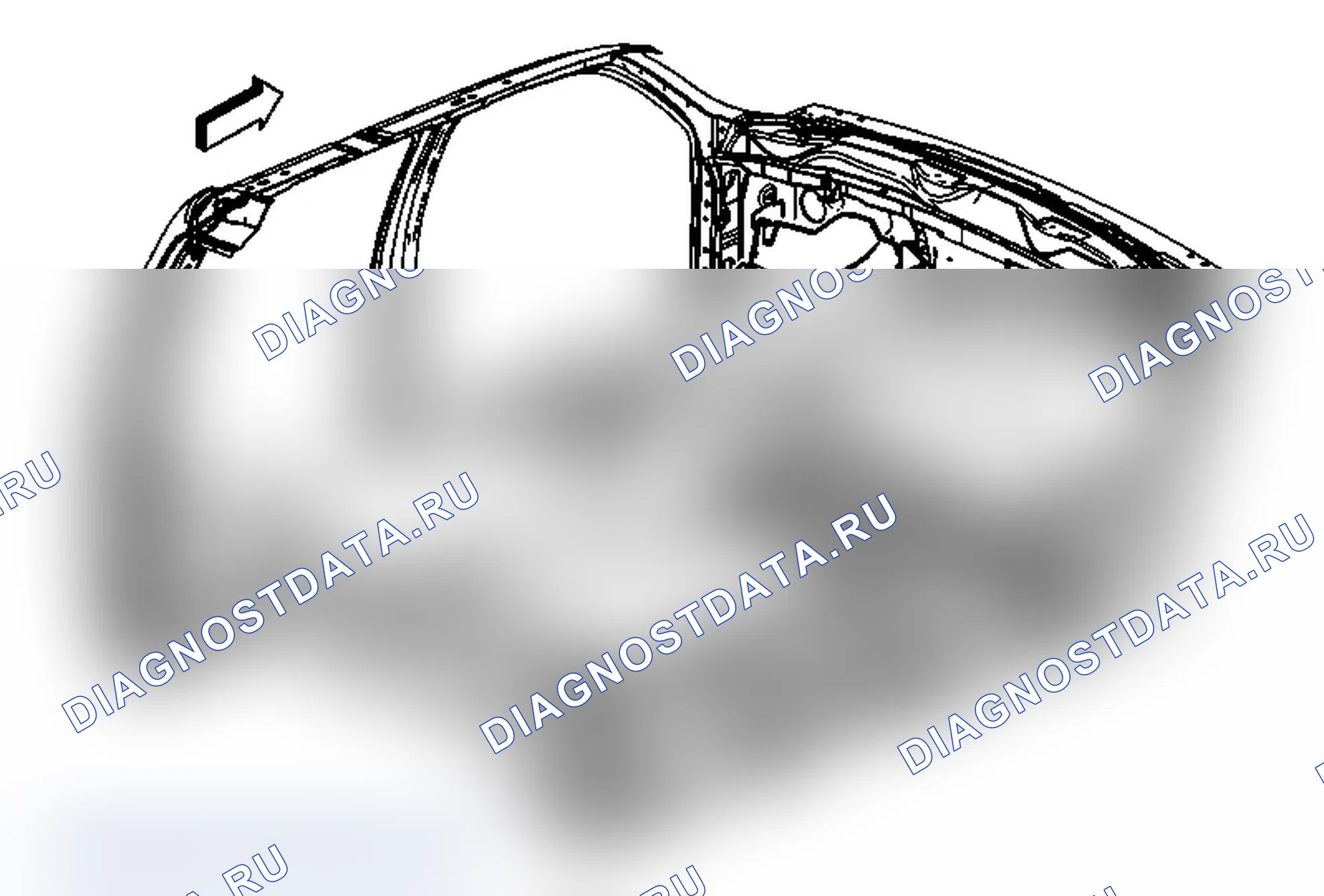 Рис. 3: Замена ковра передней панели пола (кабина экипажа). Chevrolet Silverado 2500 HD 