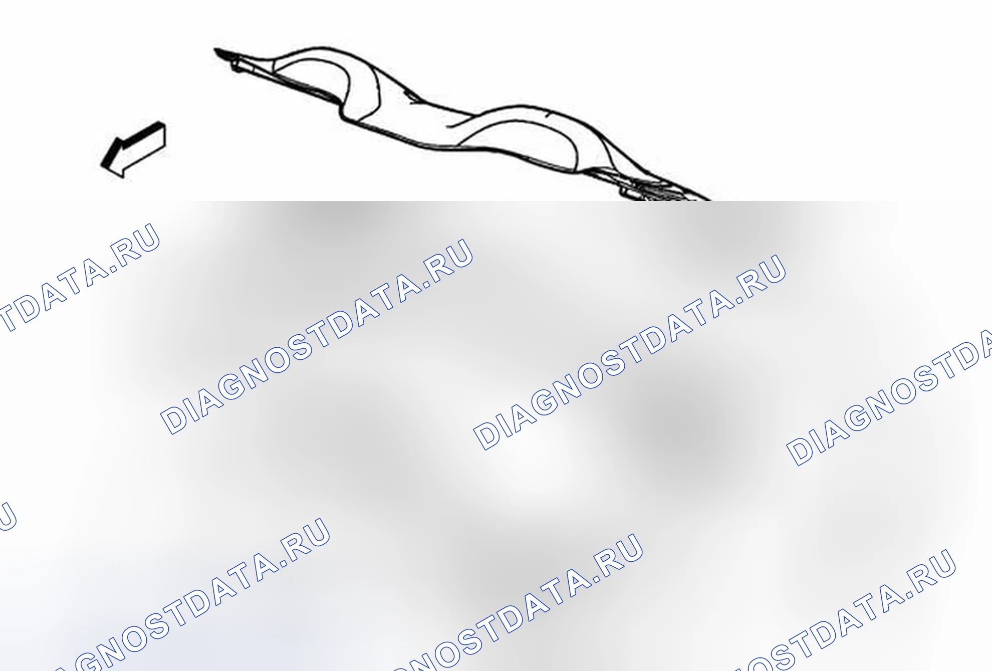 Рис. 11: Замена крышки отсека складной верхней укладки. Chevrolet Corvette C6