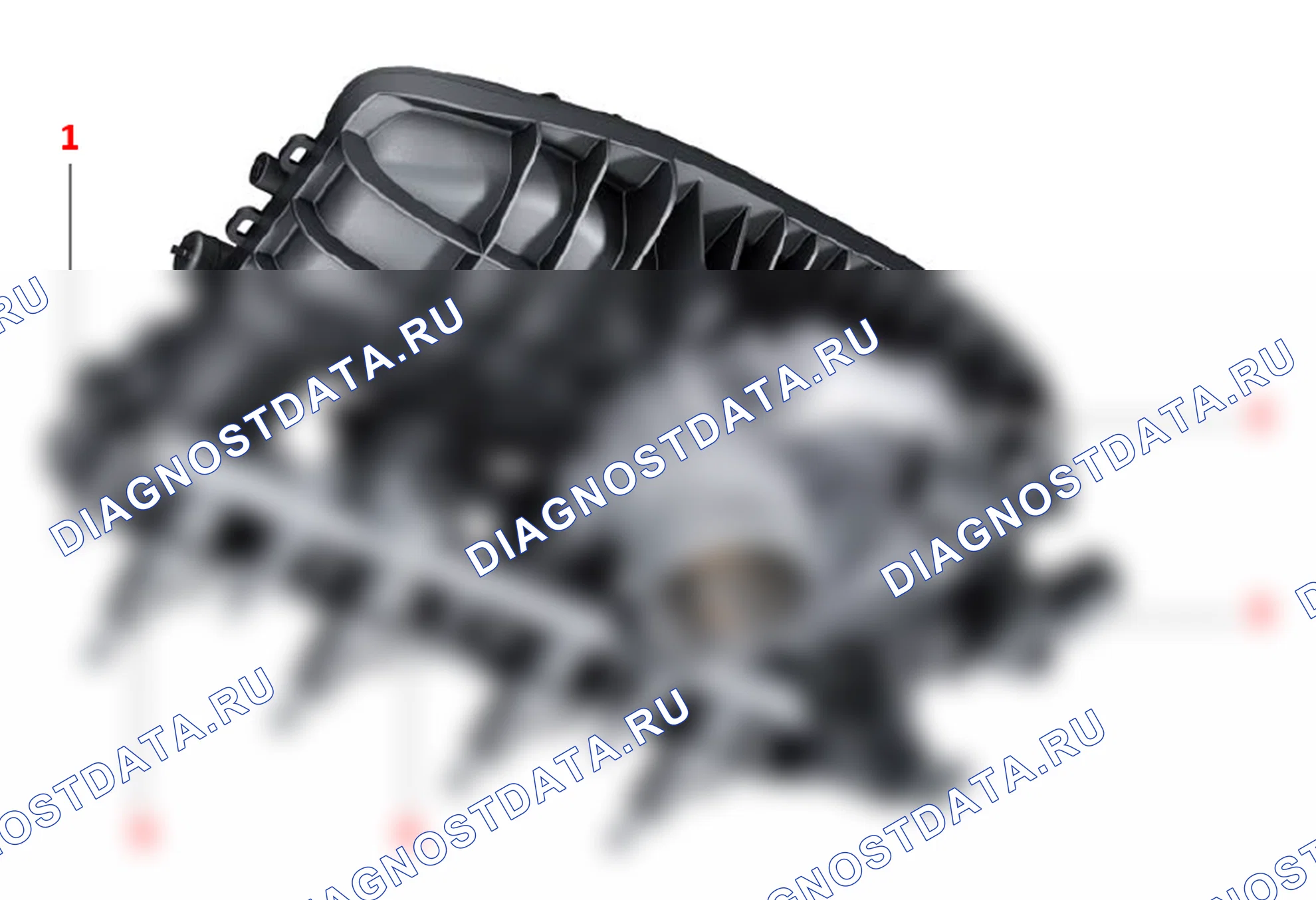 Обзор монтажа впускного коллектора (на рисунке пример). Porsche Cayenne III