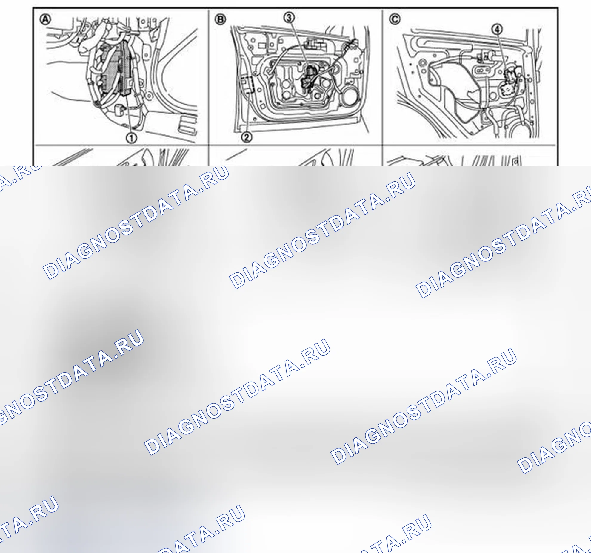 Рис. 1: Расположение компонентов. Infiniti FX35 II рестайлинг