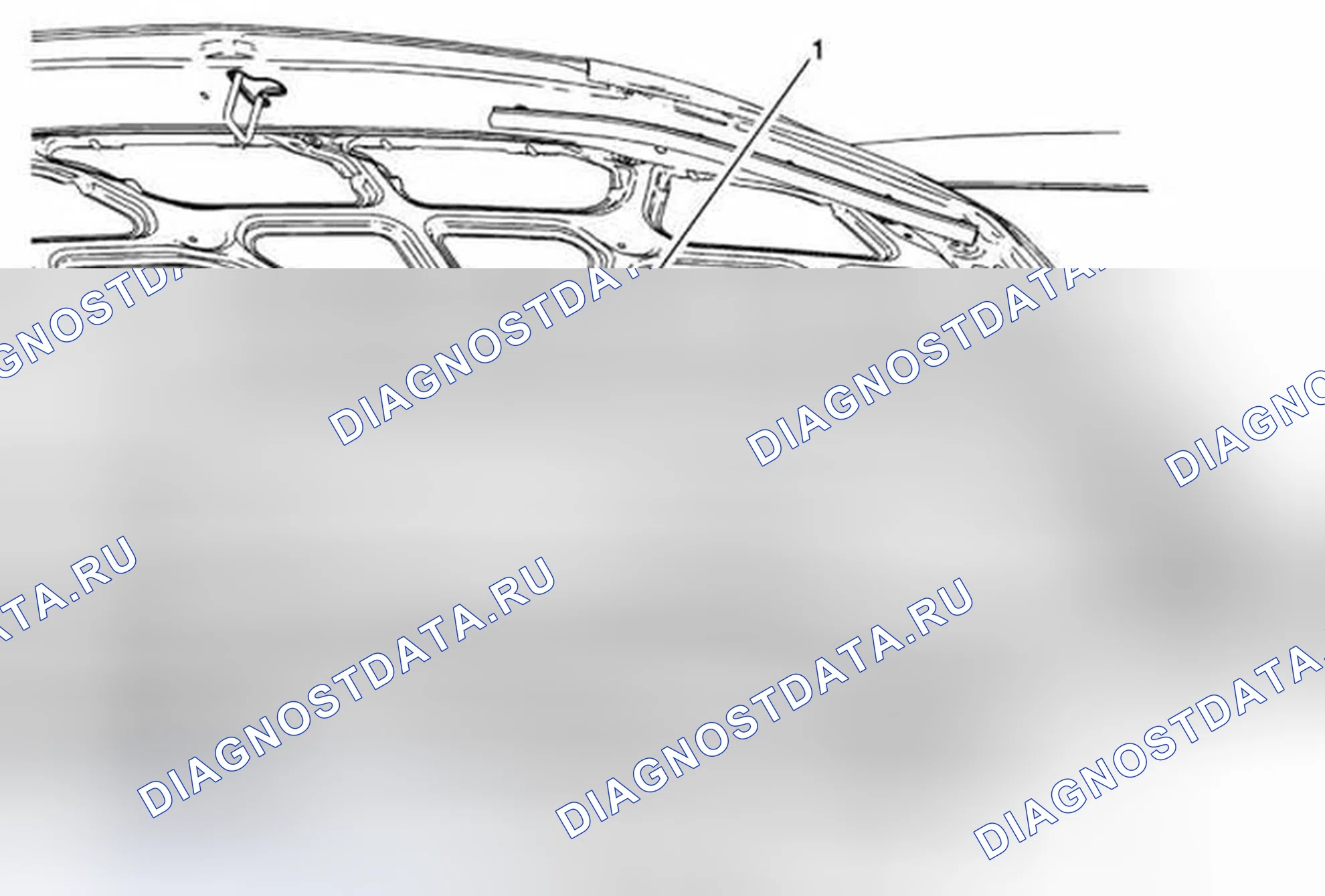 Рис. 6: Замена шланга форсунки омывателя ветрового стекла. Chevrolet Sonic I