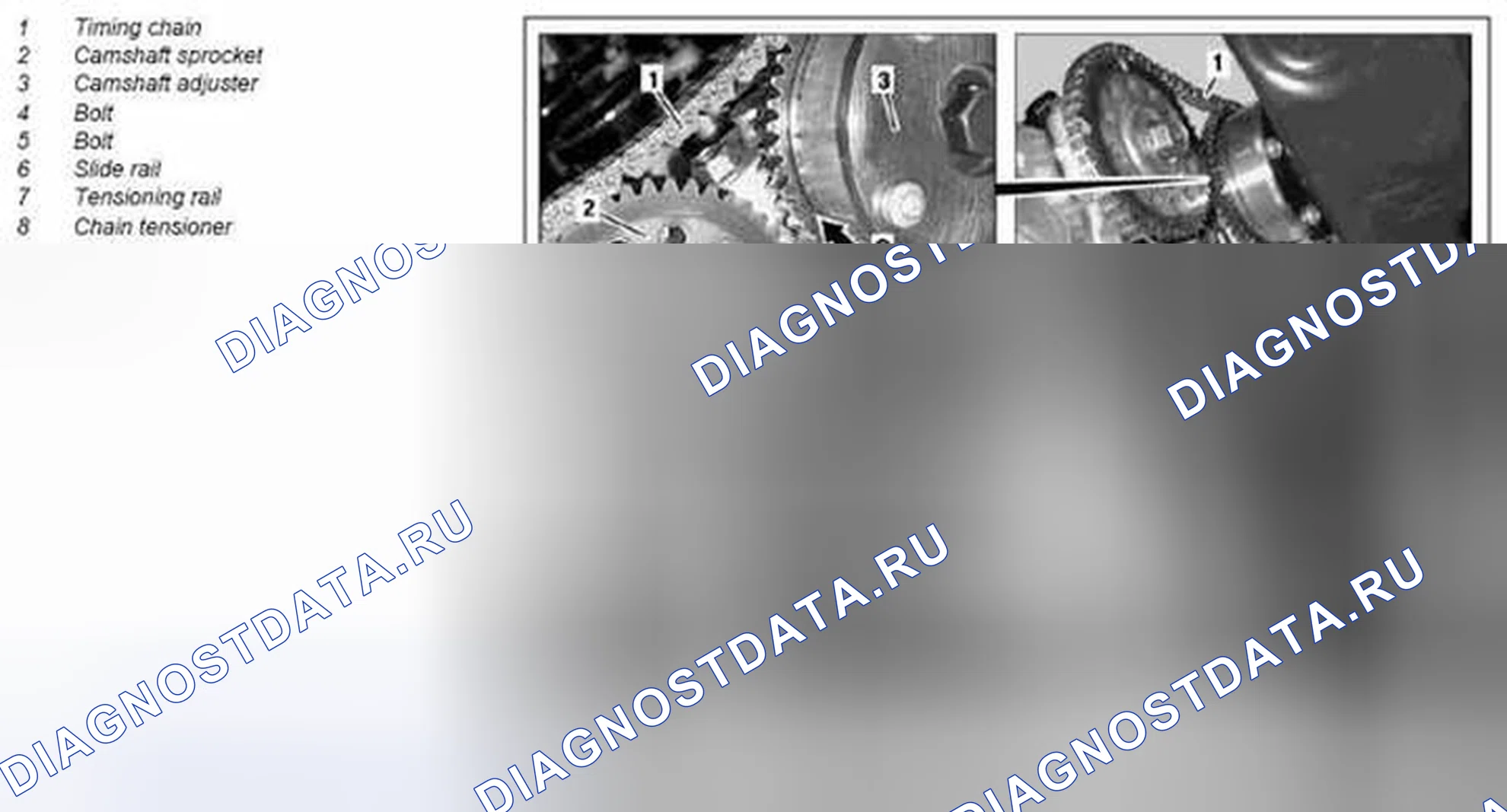 Рис. 362: Замена цепи ГРМ - хтагх0,10-P-7601MCU AR05. Kia Soul I