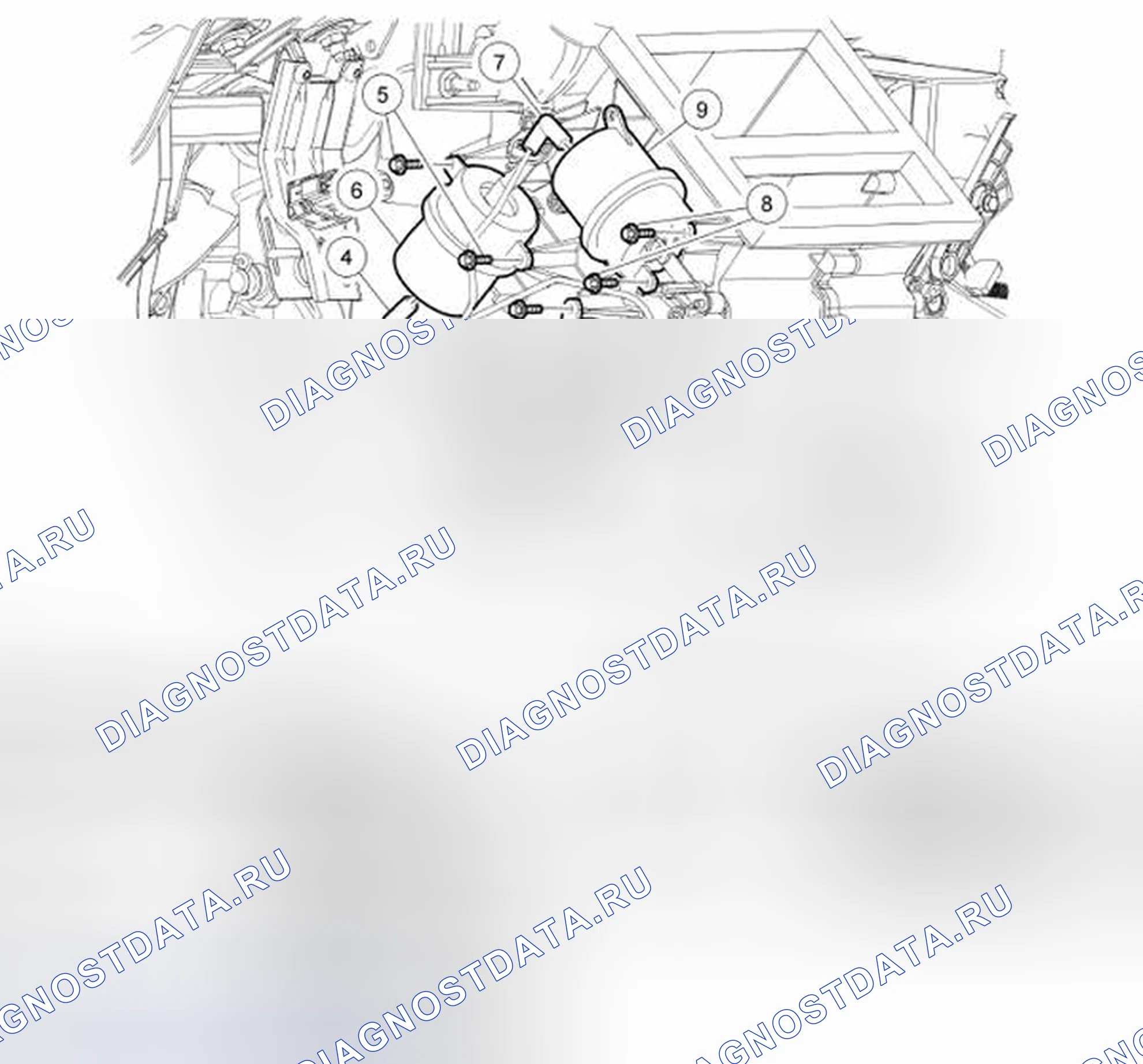Рис. 45: Двигатель управления вакуумом. Hyundai Matrix I рестайлинг