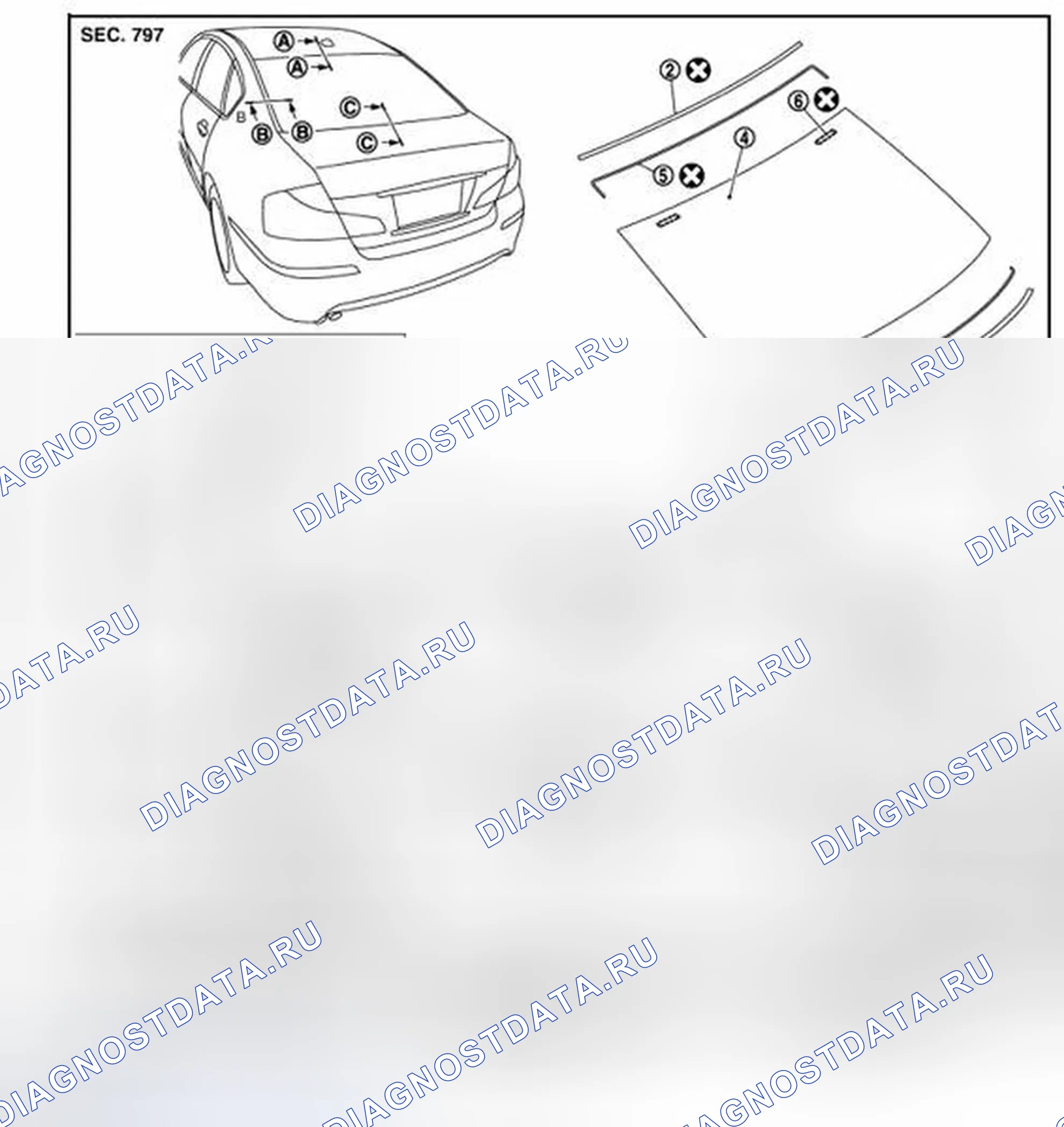 Рис. 117: Разнесенный вид. Infiniti M35 III рестайлинг