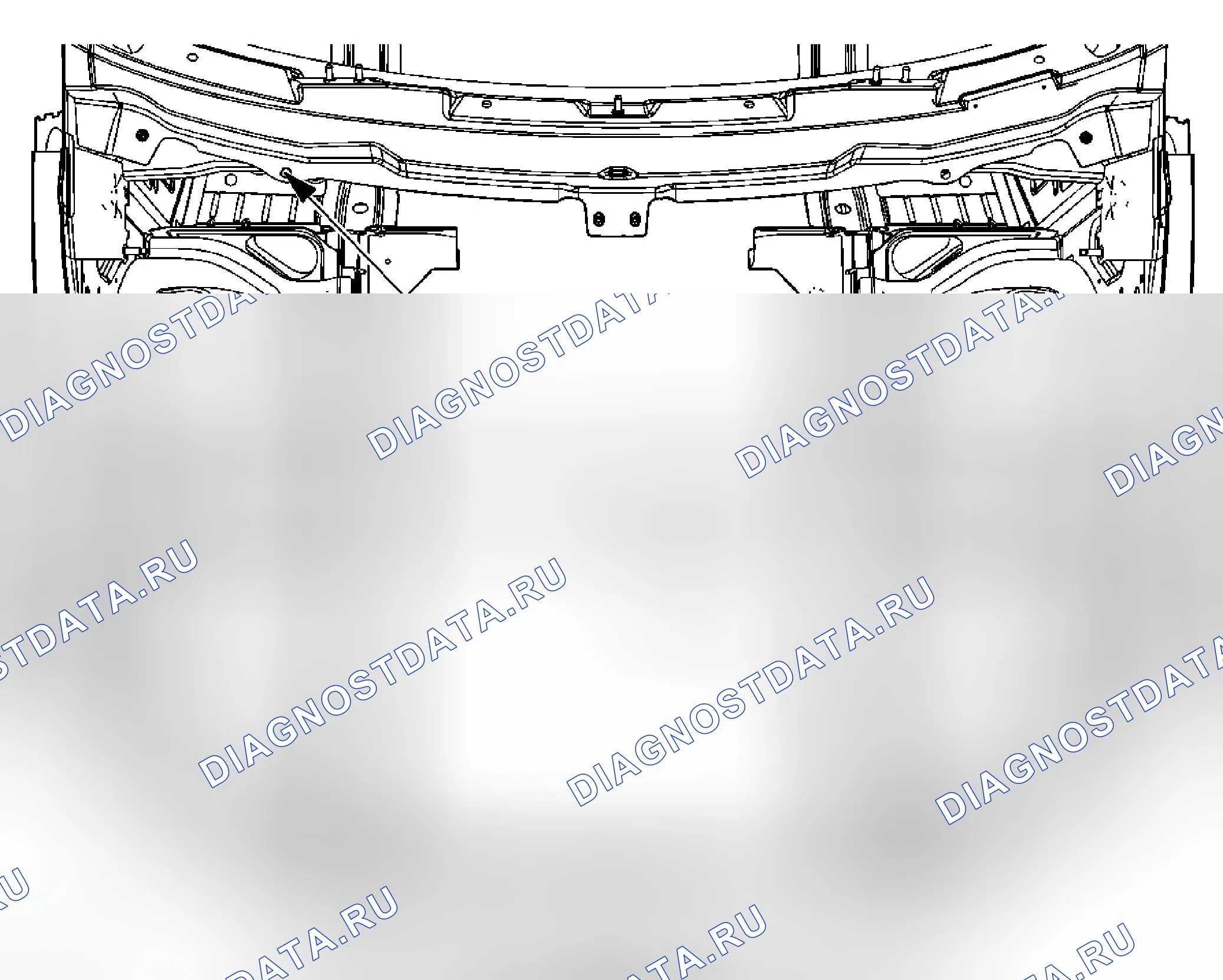 Рис. 41: Моторный отсек. Cadillac STS I рестайлинг