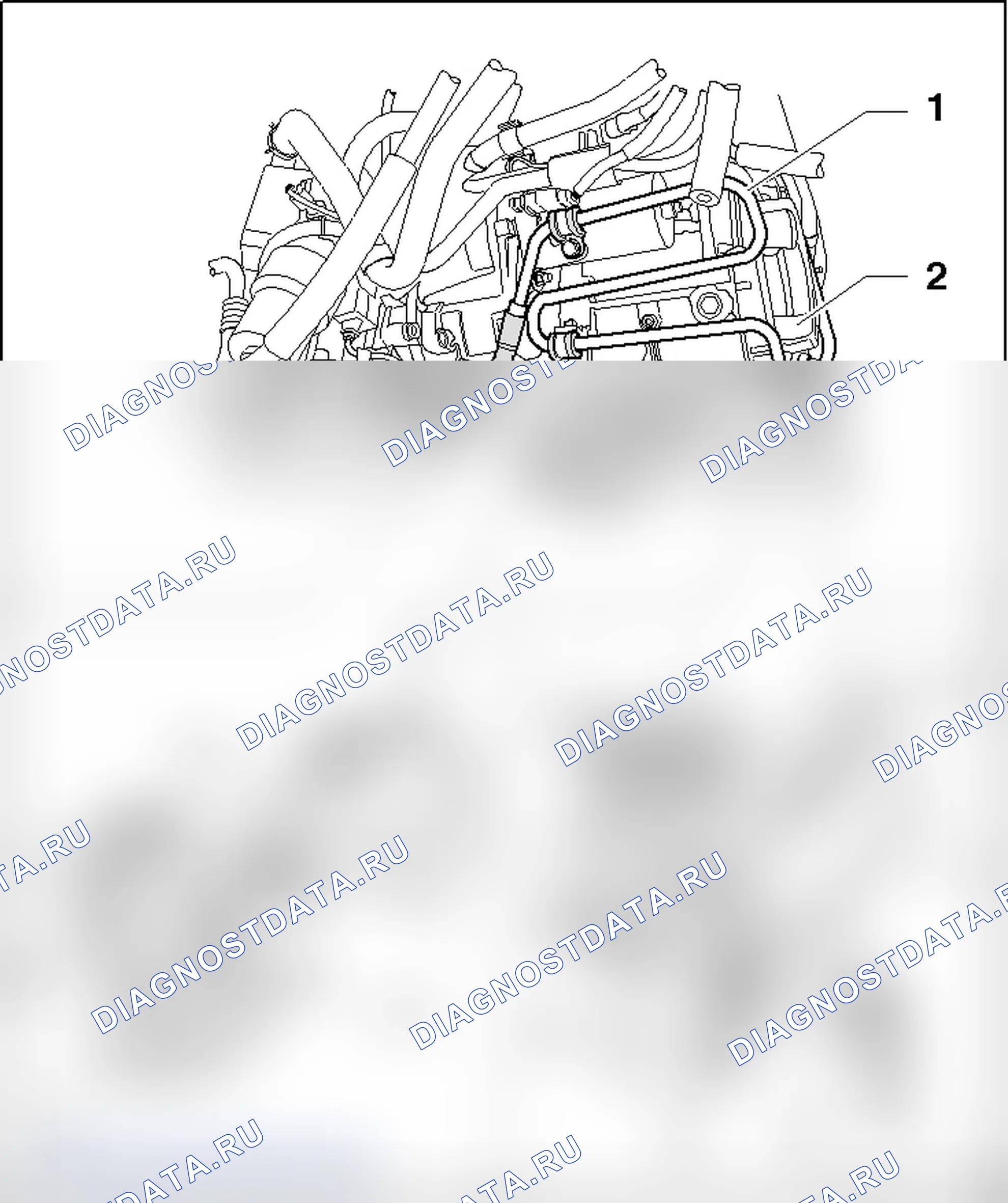 Рис. 24: ОБЗОР МОНТАЖА ТРУБОПРОВОДА ПОД ДАВЛЕНИЕМ. Volkswagen New Beetle A4