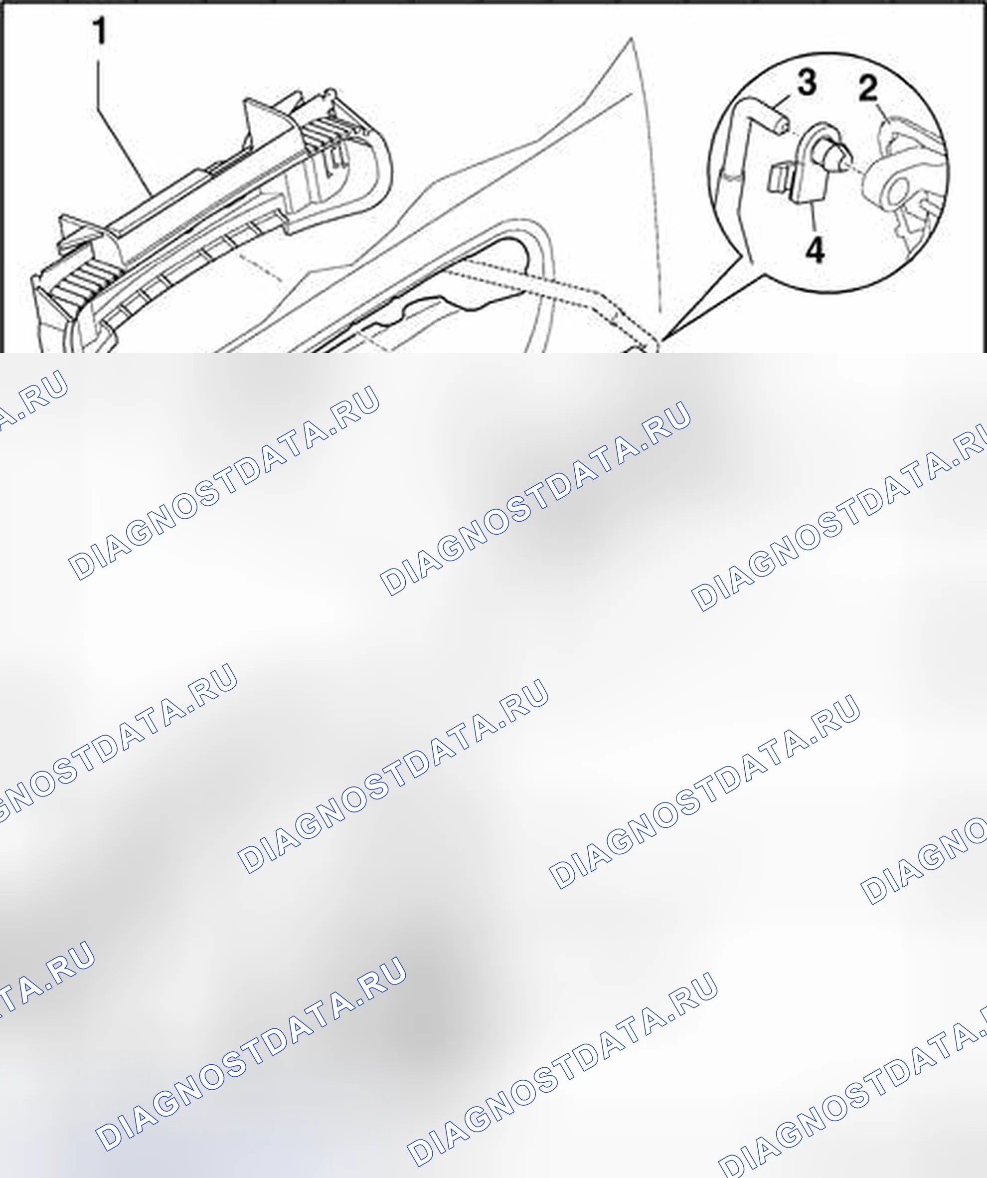 Рис. 126: Дверная ручка и дверной замок - задний, обзор сборки. Audi S4 B6