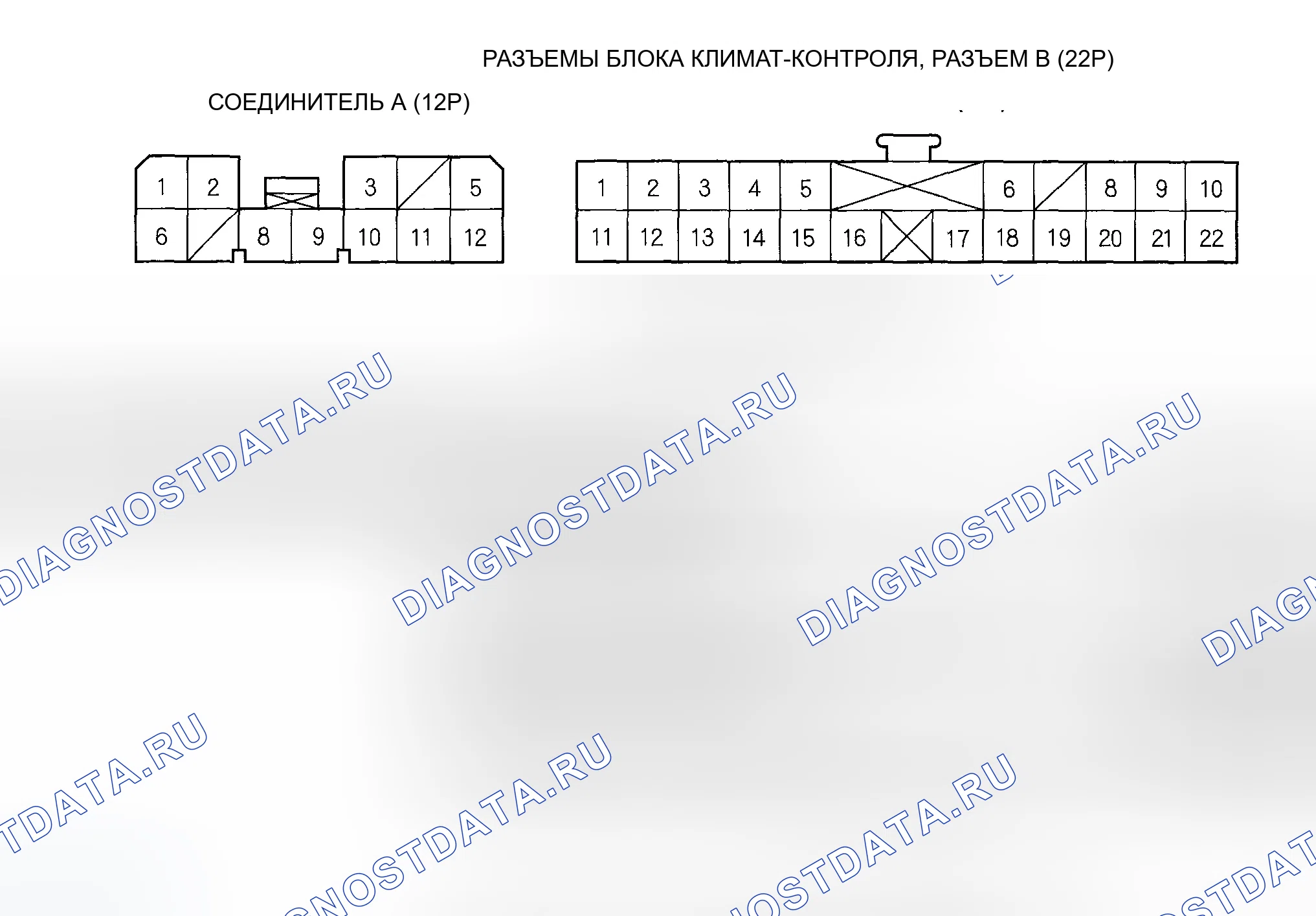 Рис. 115: Входы и выходы блока управления климатом. Honda Insight ZE1