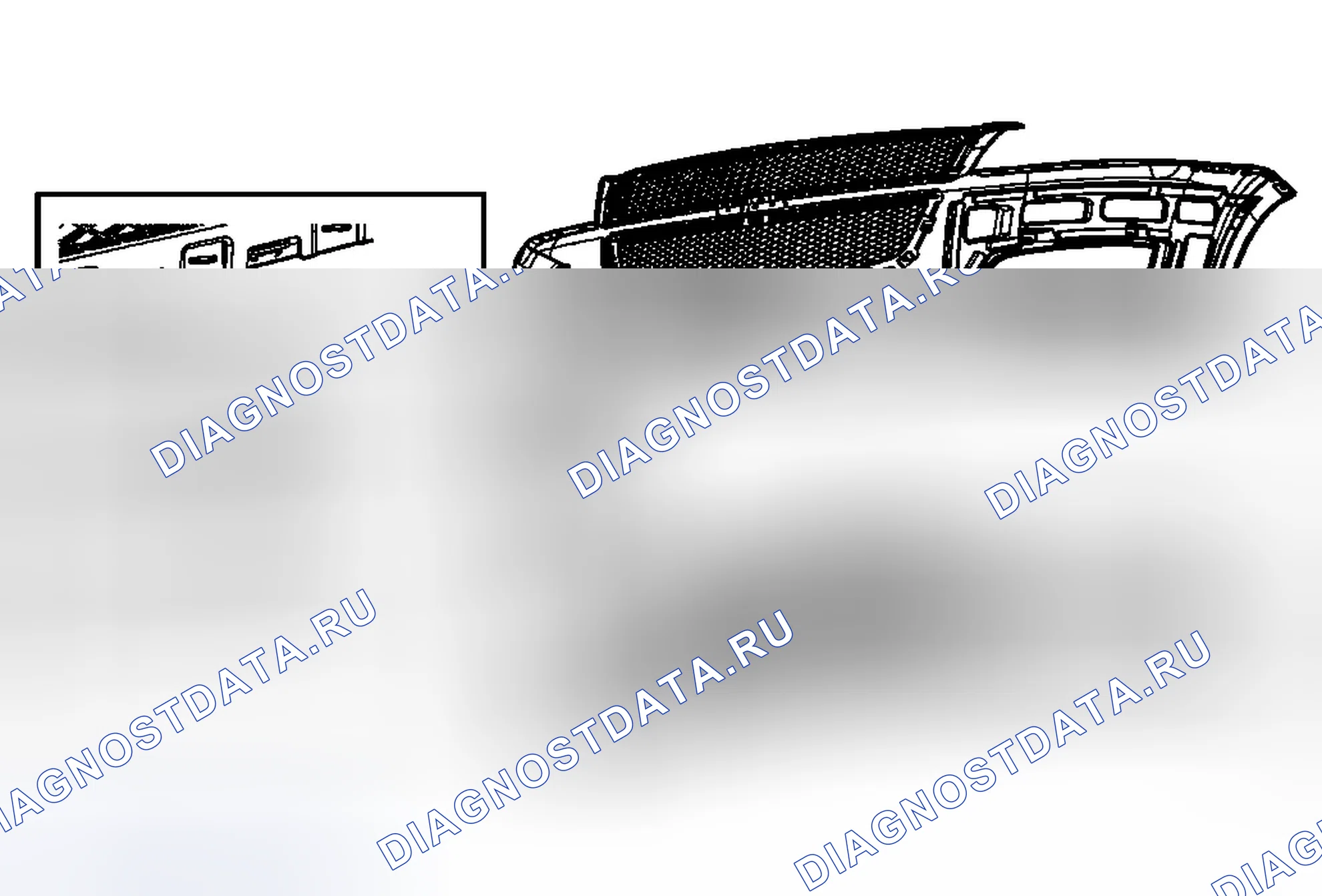 Рис. 46: Замена нижней панели переднего бампера (траверса). Chevrolet Traverse I