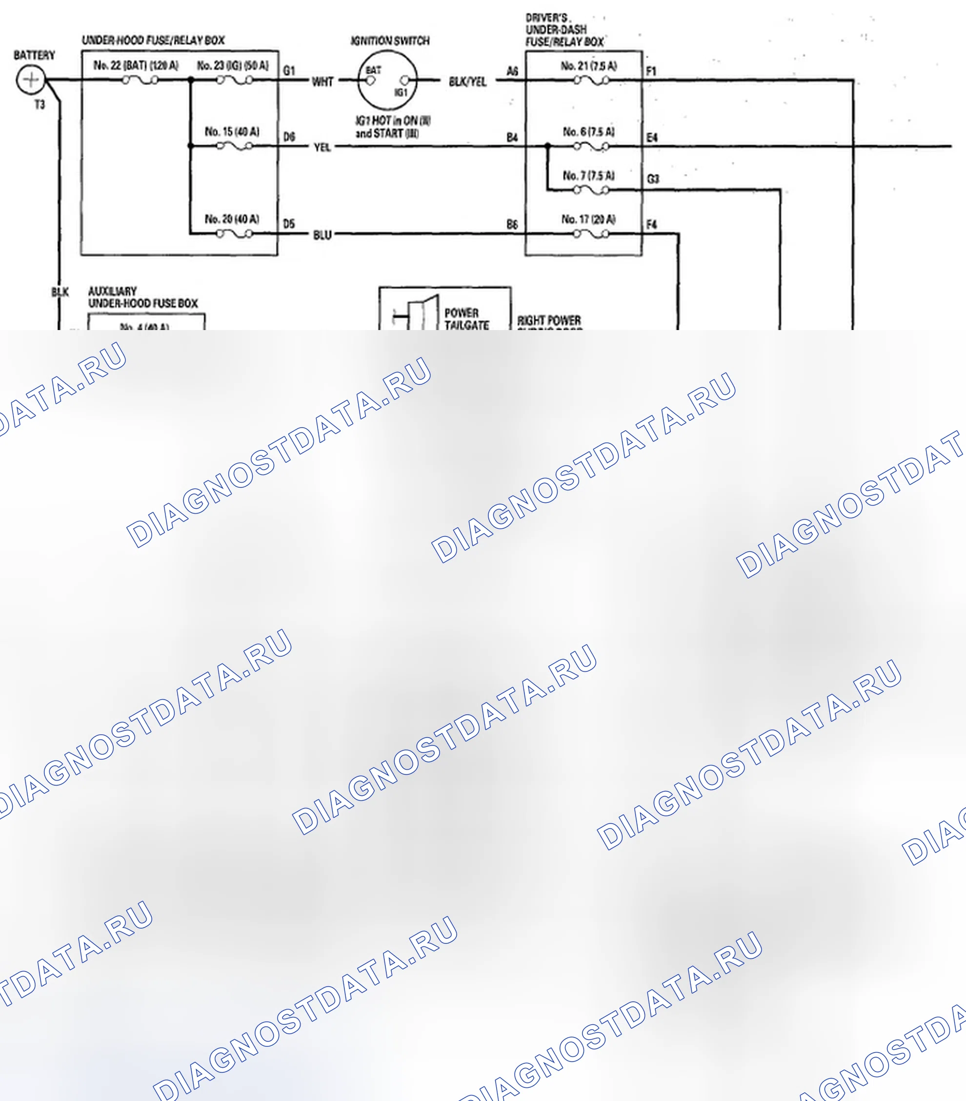 Рис. 325: Принципиальная схема. Honda Odyssey IV