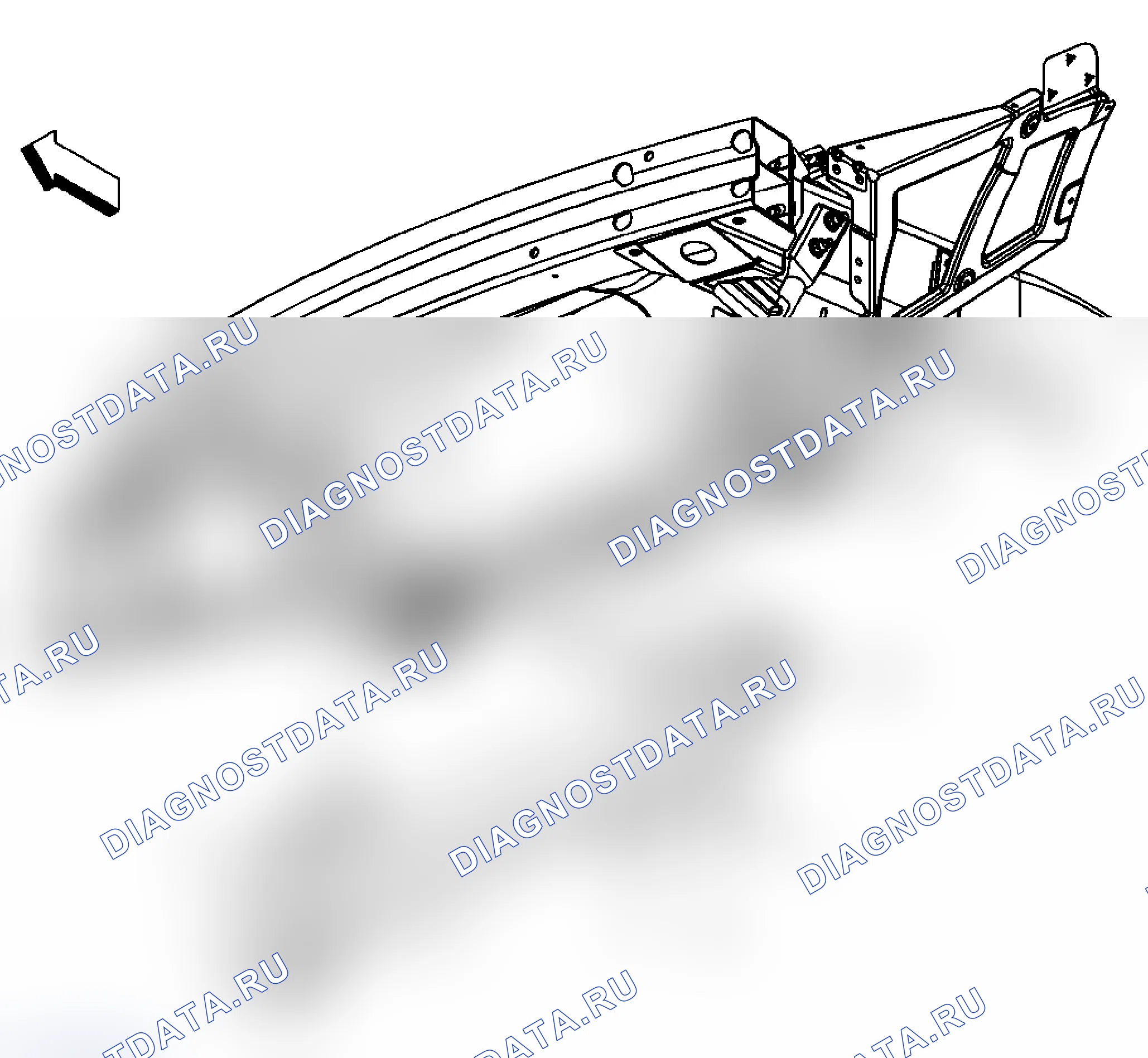 Рис. 13: Замена нижней перегородки и дефлектора воздуха радиатора. Pontiac Solstice I final