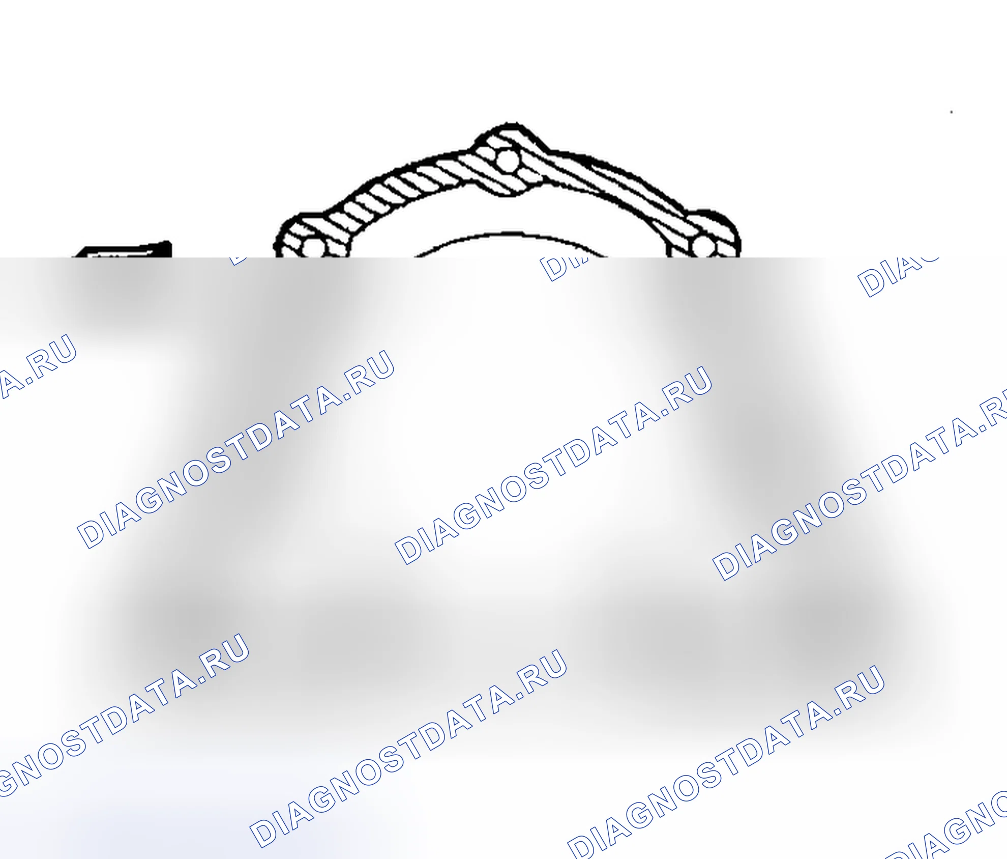 Рис. 1061: > > E < < НАНЕСЕНИЕ ГЕРМЕТИКА НА КОРПУС МАСЛЯНОГО УПЛОТНЕНИЯ. Mazda MX-5 NA