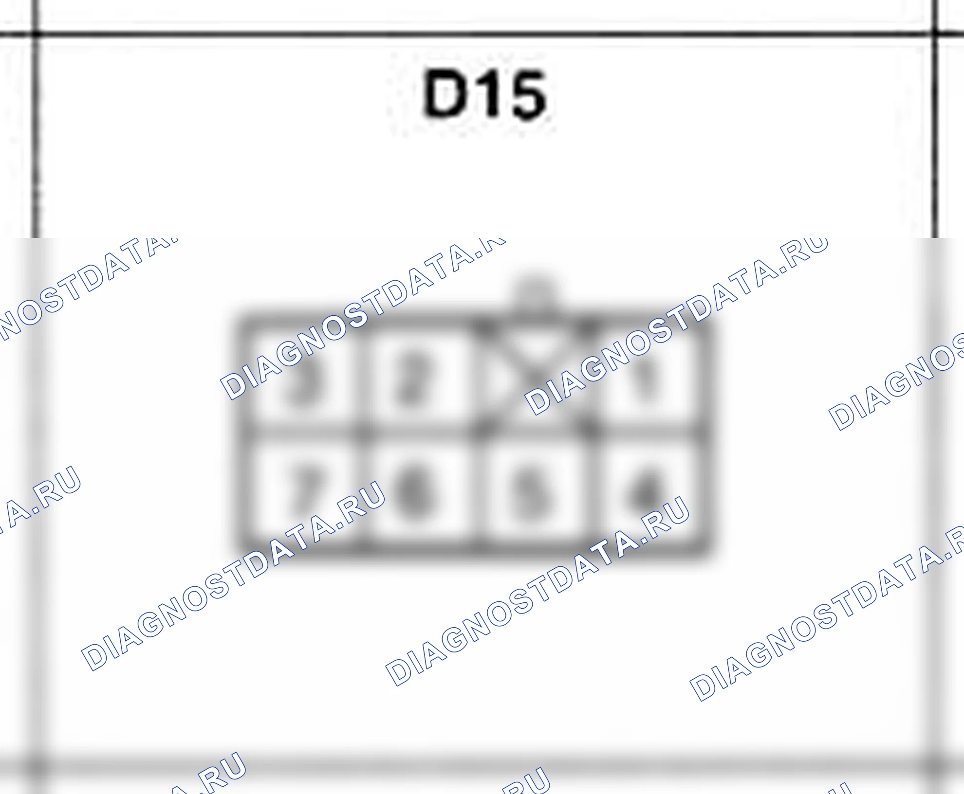Распиновка разъёма D15 — дверного жгута. Hyundai Atos MX