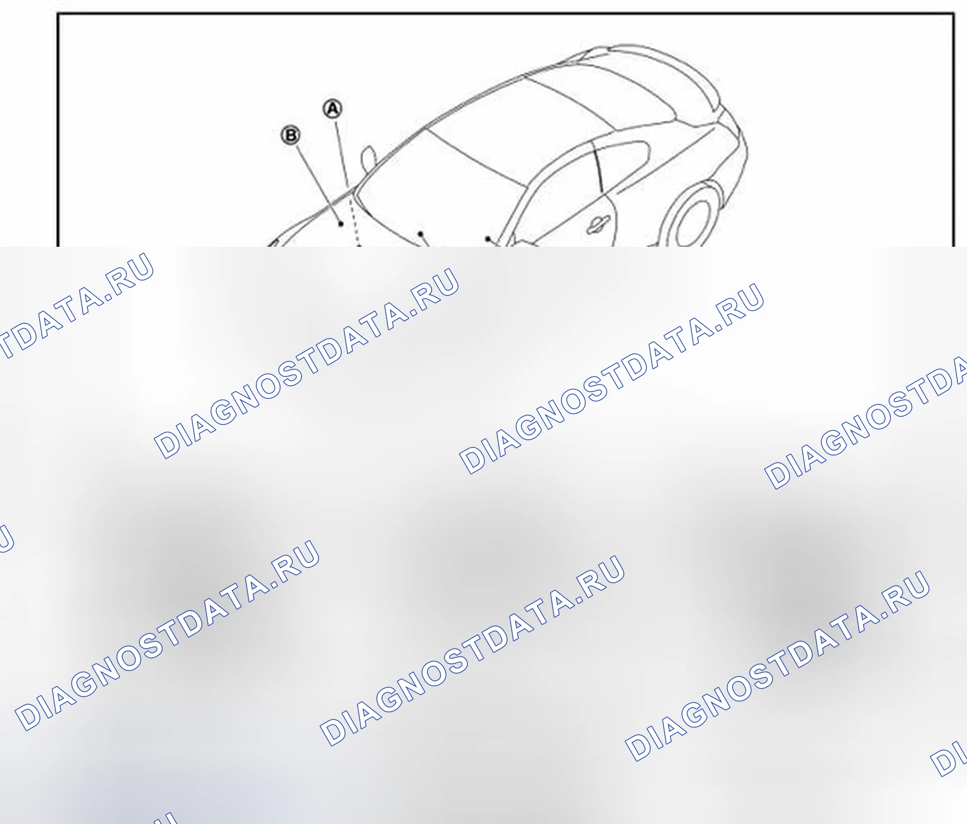 Рис. 207: Расположение компонентов. Infiniti Q60 I