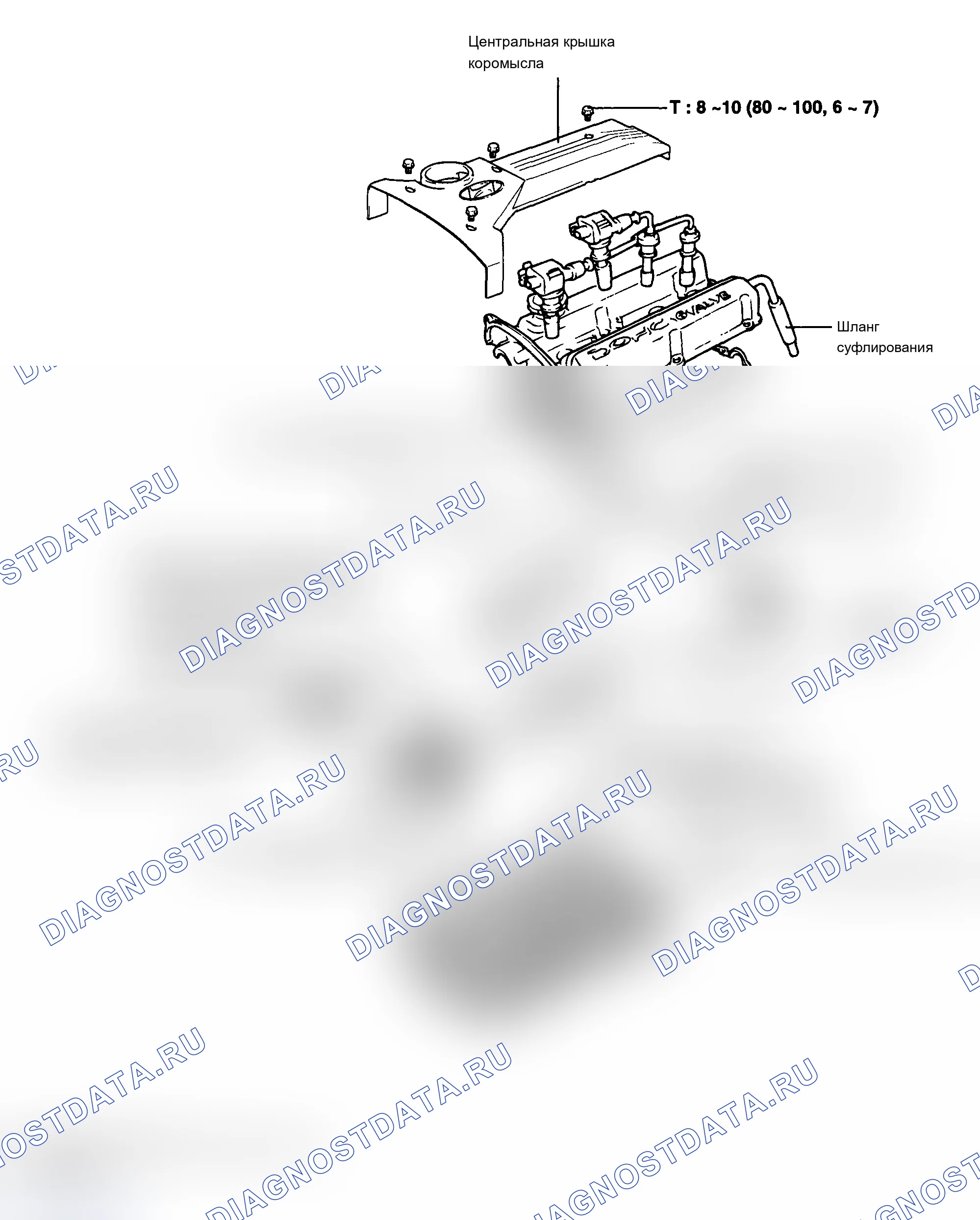 Рис. 456: КОМПОНЕНТЫ. Hyundai Santa Fe II