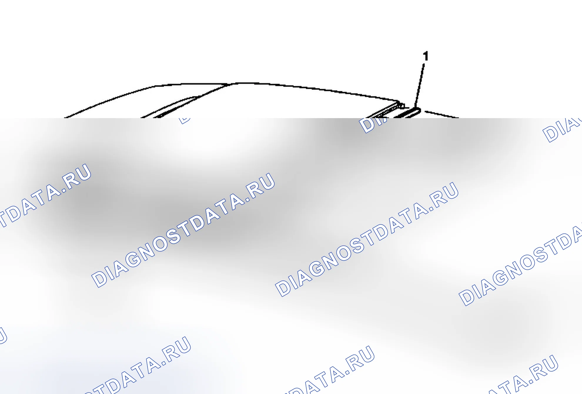 Рис. 4: Замена переднего уплотнения люкового люка - заднее окно. Buick LaCrosse II