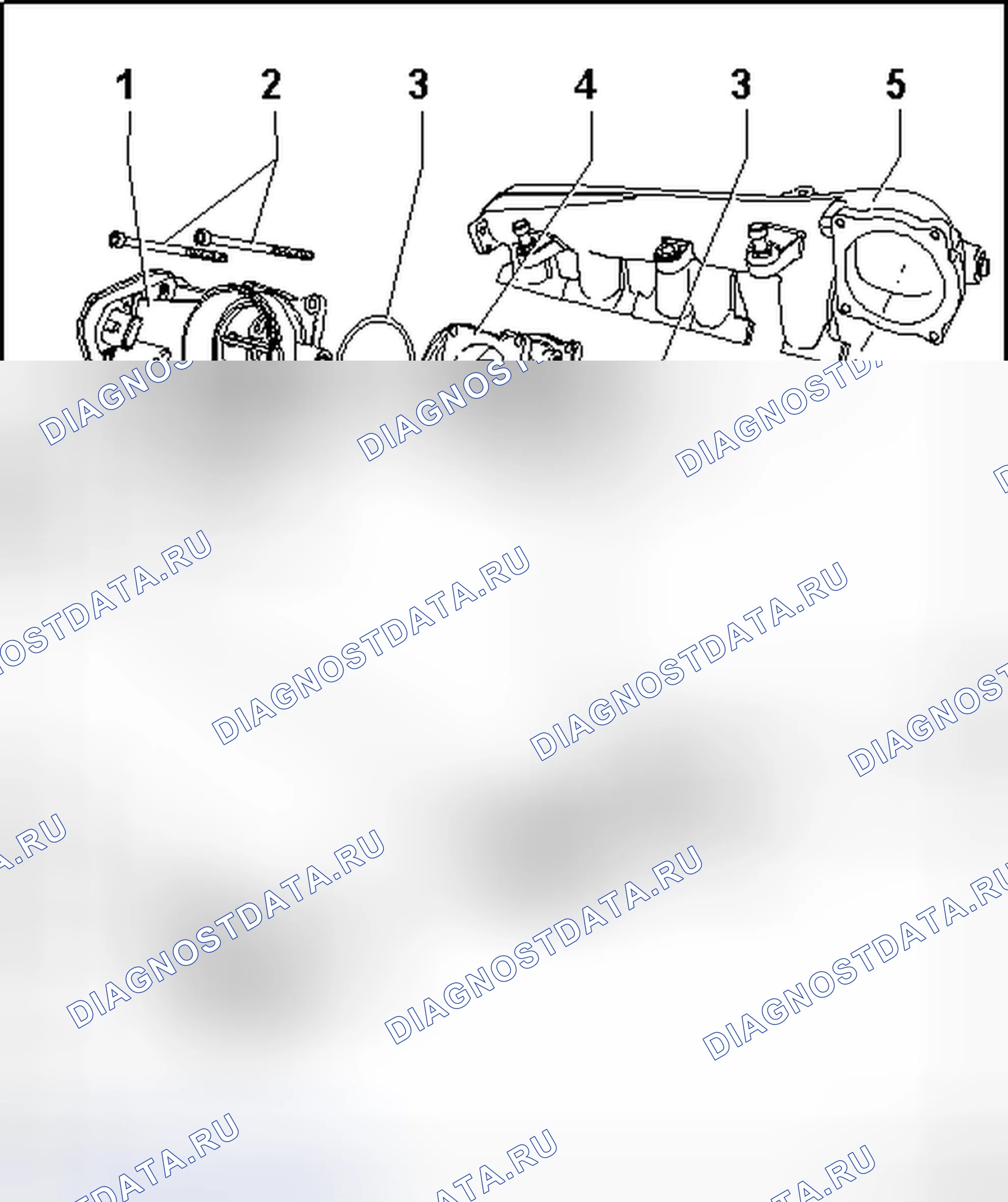 Рис. 179: ОБЗОР ВПУСКНЫХ СОЕДИНЕНИЙ - КОД (Ы) ДВИГАТЕЛЯ: Bkw. Volkswagen Touareg I