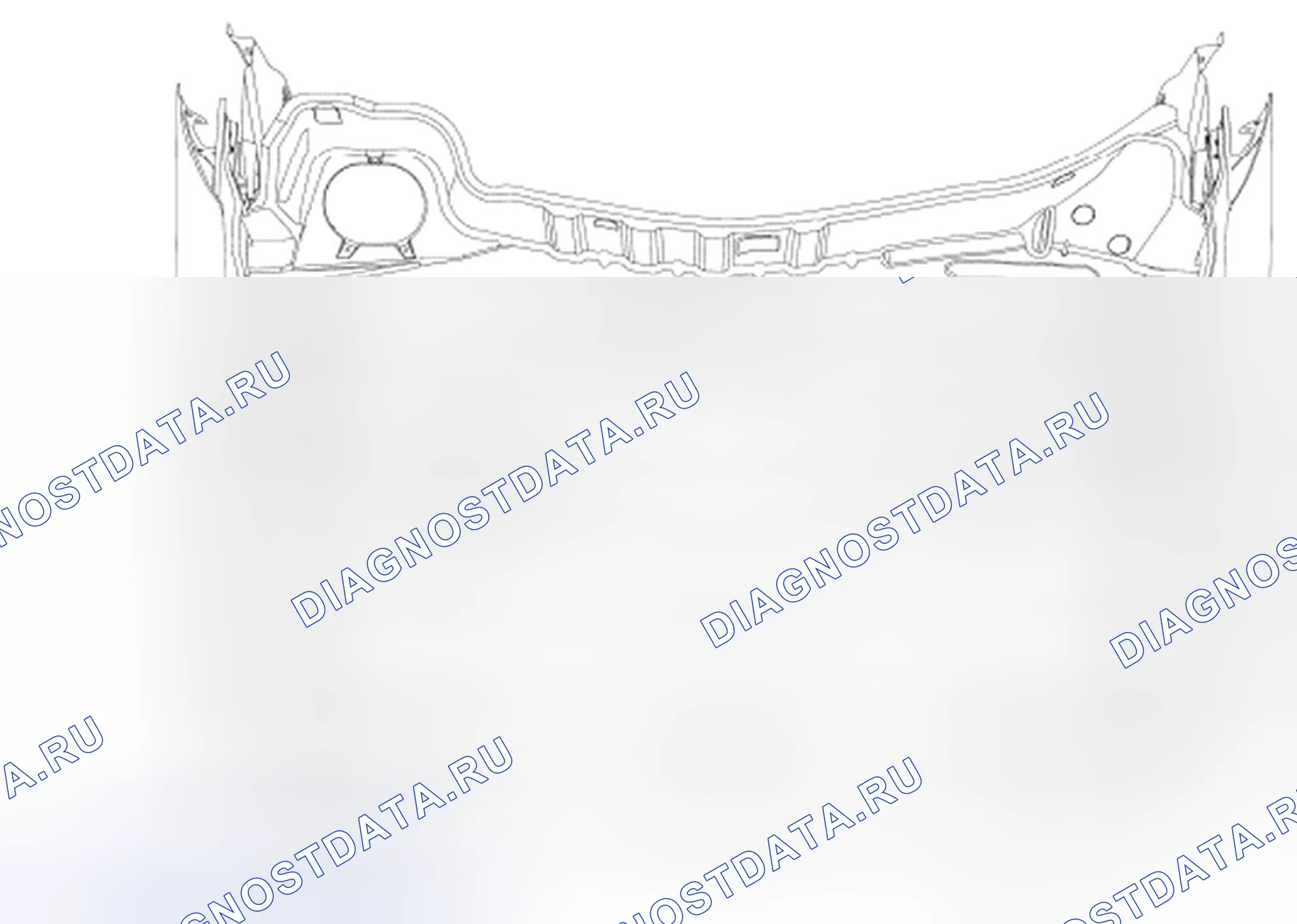 Рис. 105: Размеры под капотом. Ford Pickup F250 Super Duty II