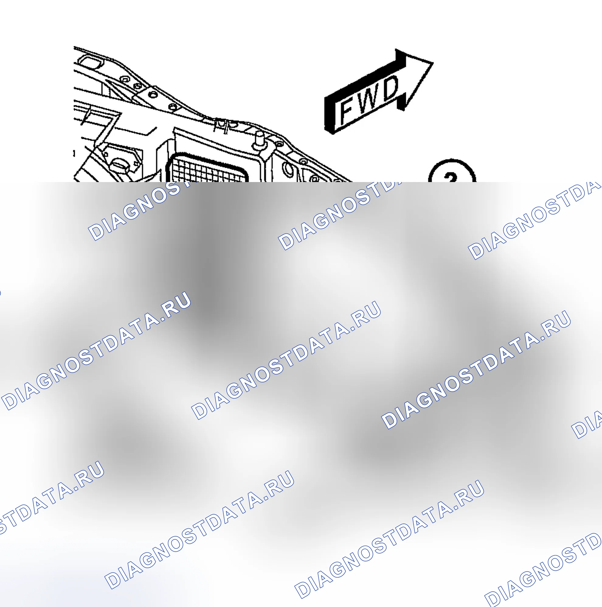Рис. 478: ПЕРЕДНЯЯ СЕКЦИЯ. Dodge Durango II
