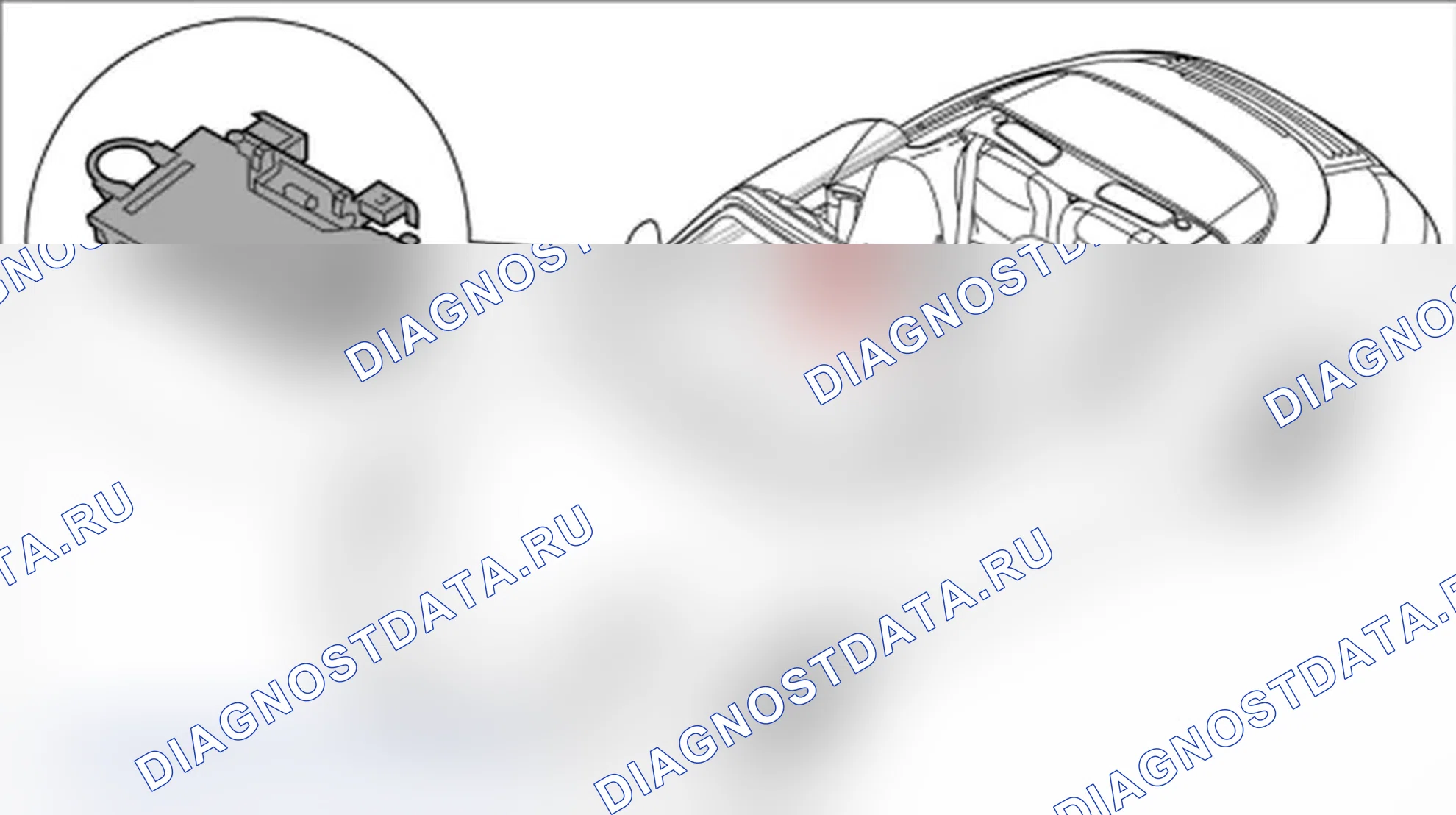 Рис. 237: Снятие микропереключателя для крыши. Porsche 911 GT3 997