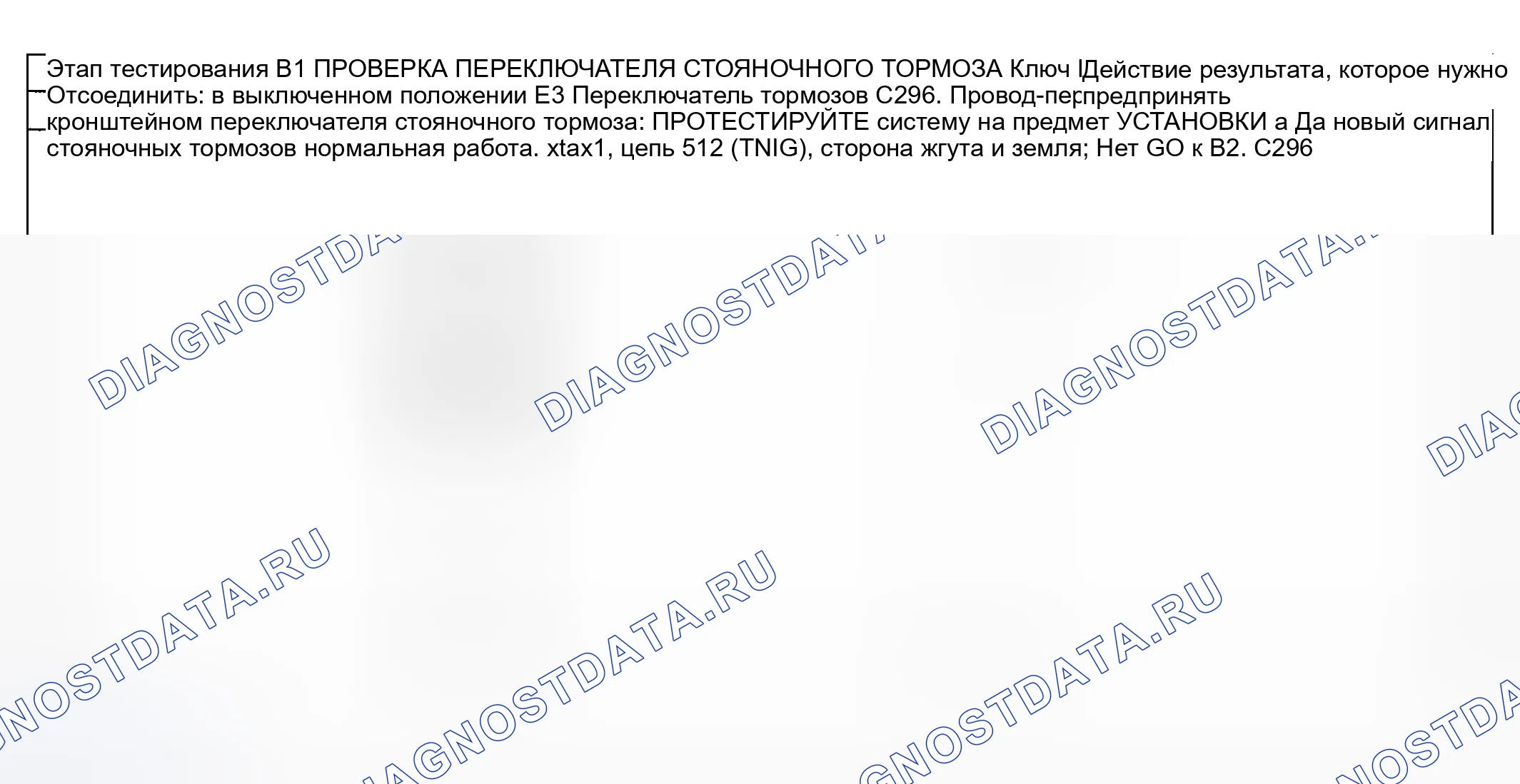 Рис. 7: Точечное испытание B: дневные ходовые огни включены с установленным стояночным тормозом. Mercury Grand Marquis IV
