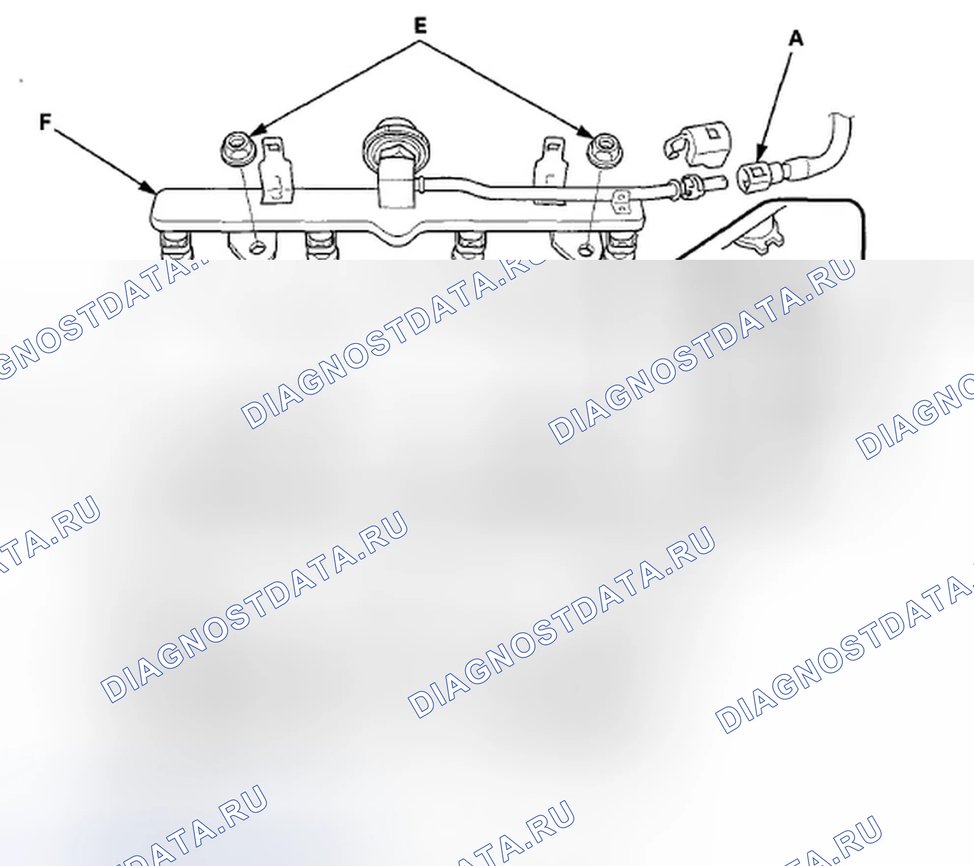Рис. 813: Замена инжектора. Honda Accord VIII рестайлинг