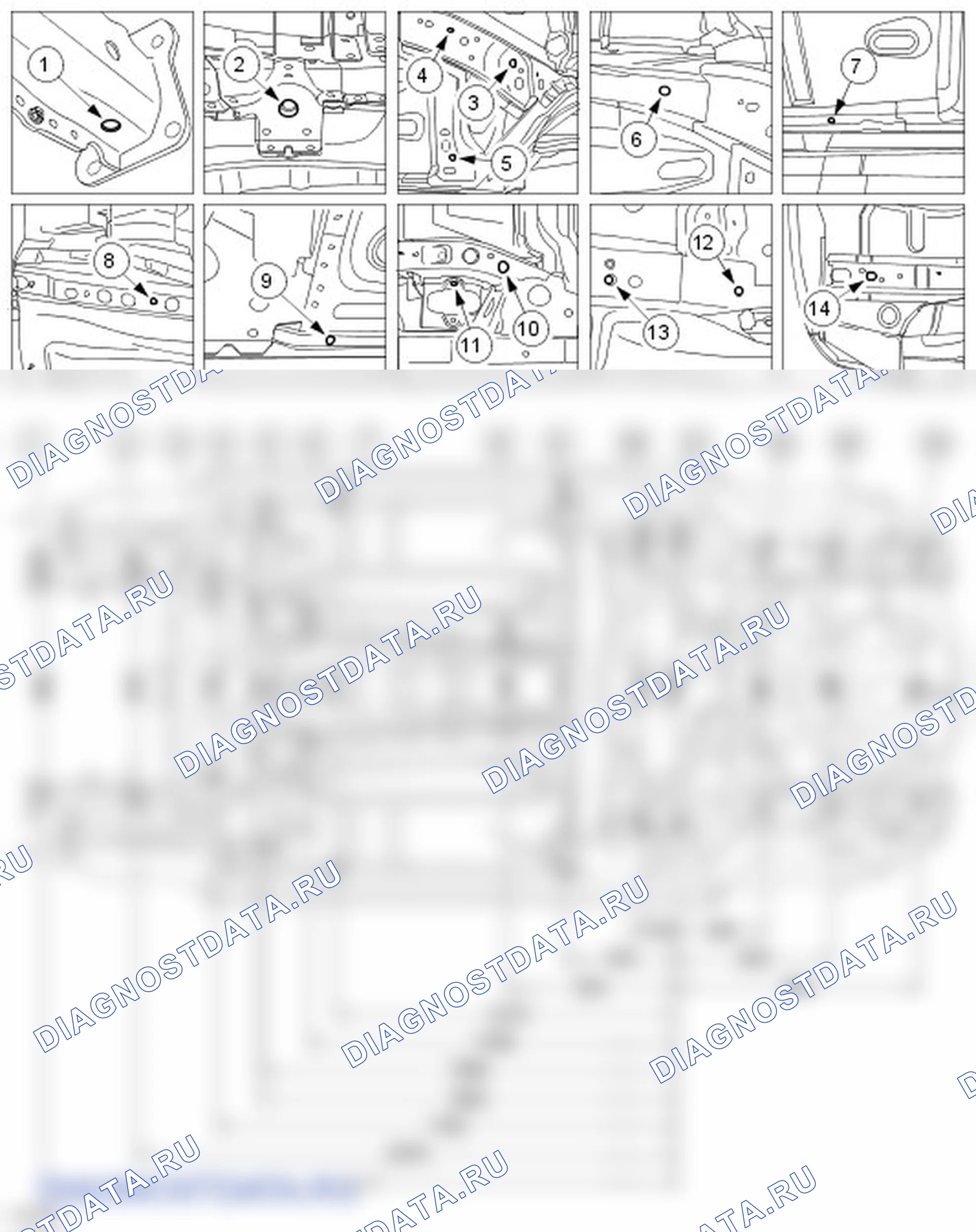 Как проверить подкузовные зазоры. Ford C-MAX I рестайлинг