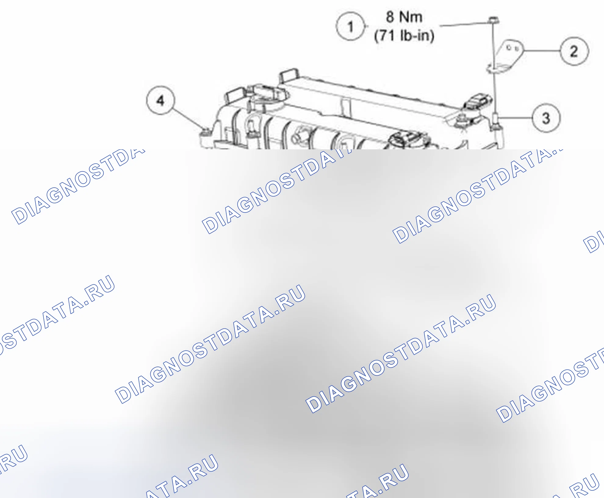 Рис. 22: Крышка клапана. Ford Fiesta Mk6