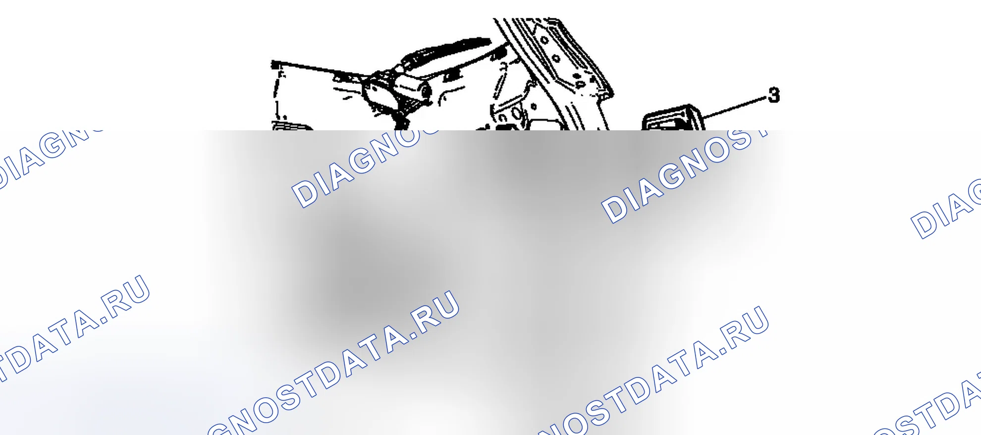 Рис. 67: Замена аппликации резервной лампы (Traverse). Chevrolet Traverse I