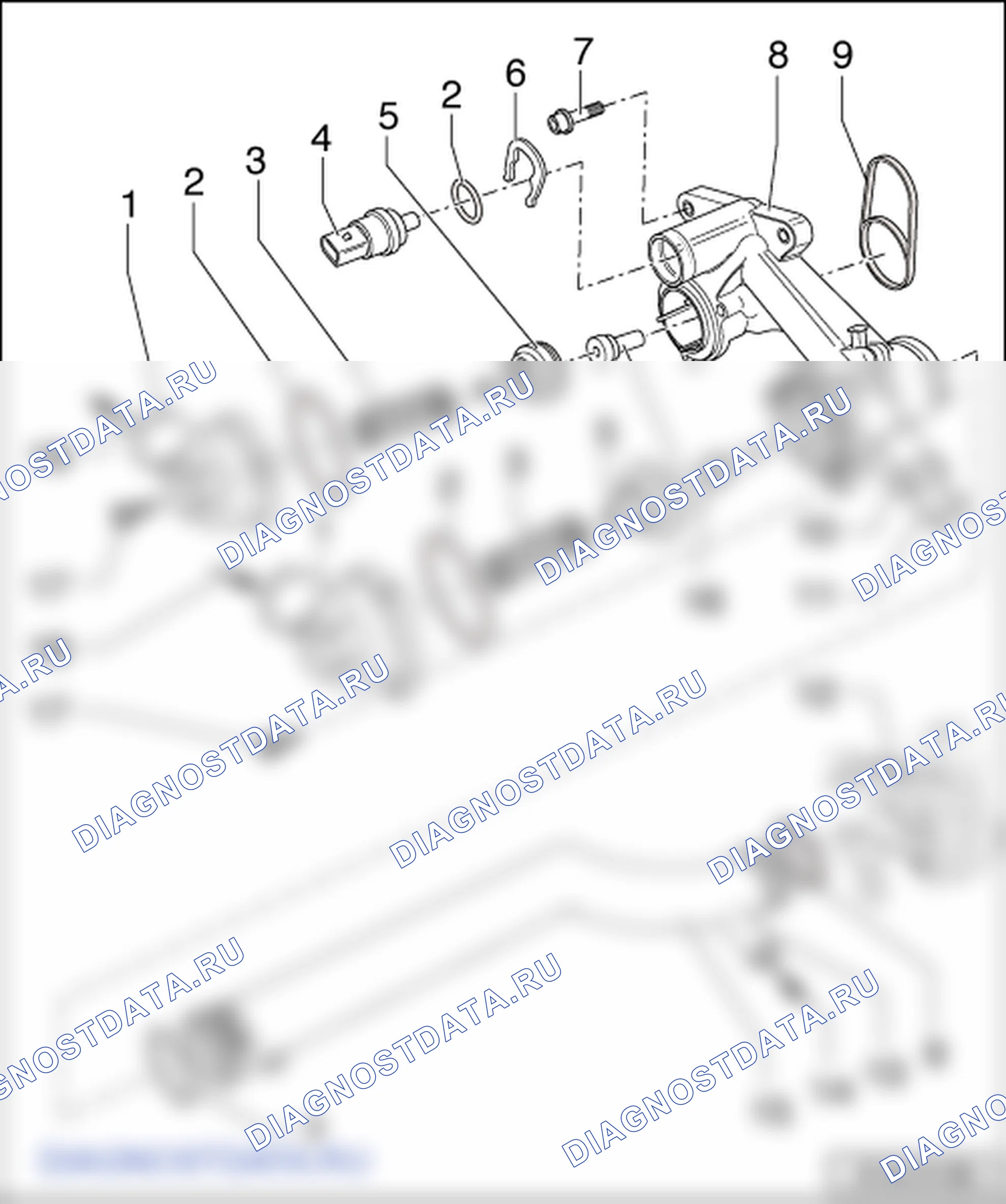 Система охлаждения (1.6/85 кВт FSI). Skoda Octavia Ii