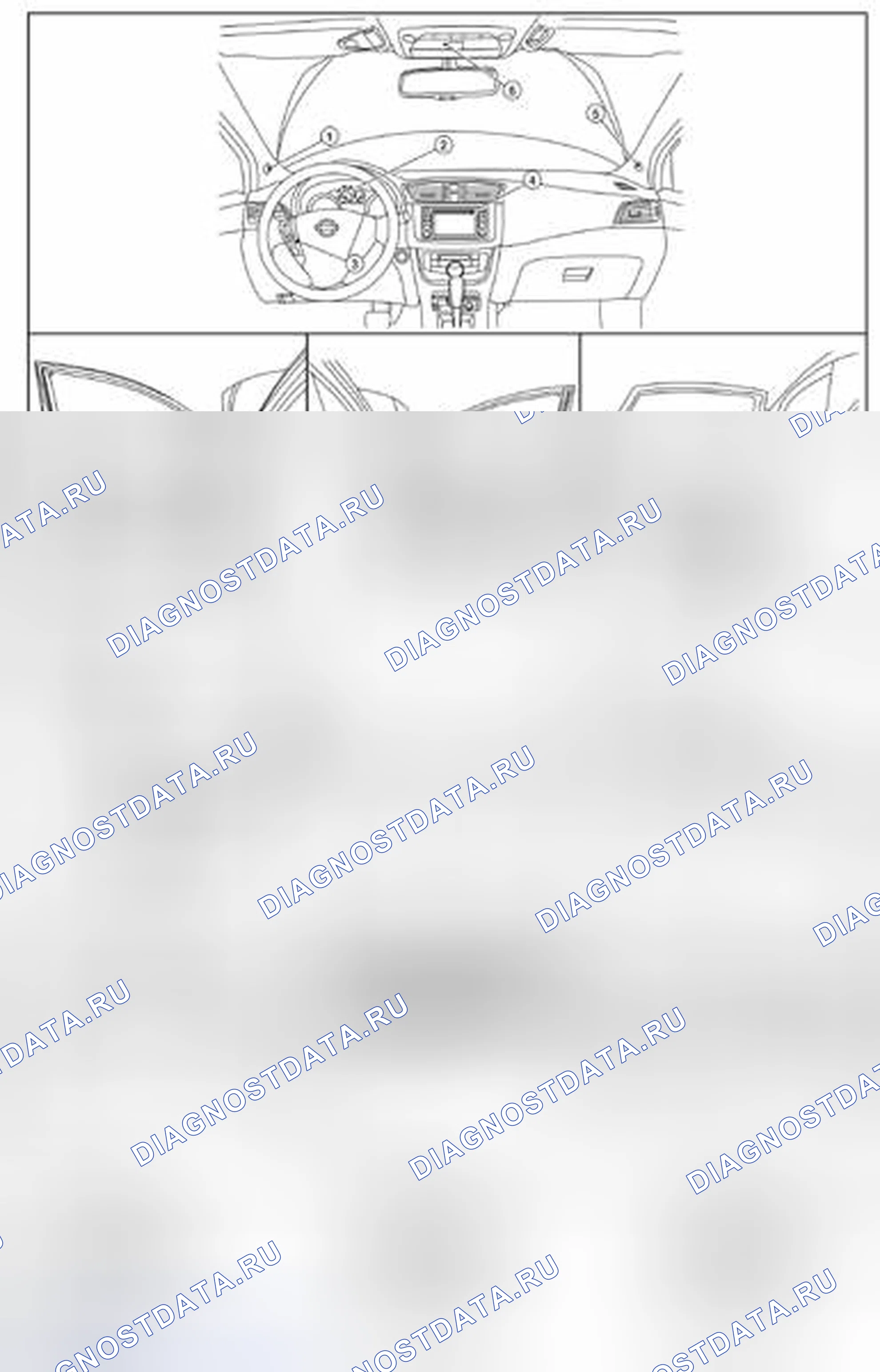 Рис. 28: Расположение компонентов. Nissan Sentra B17 рестайлинг