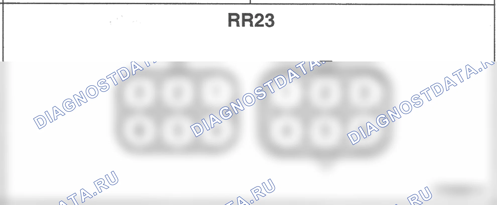 Распиновка разъёма RR23 — заднего жгута. Hyundai Accent LC