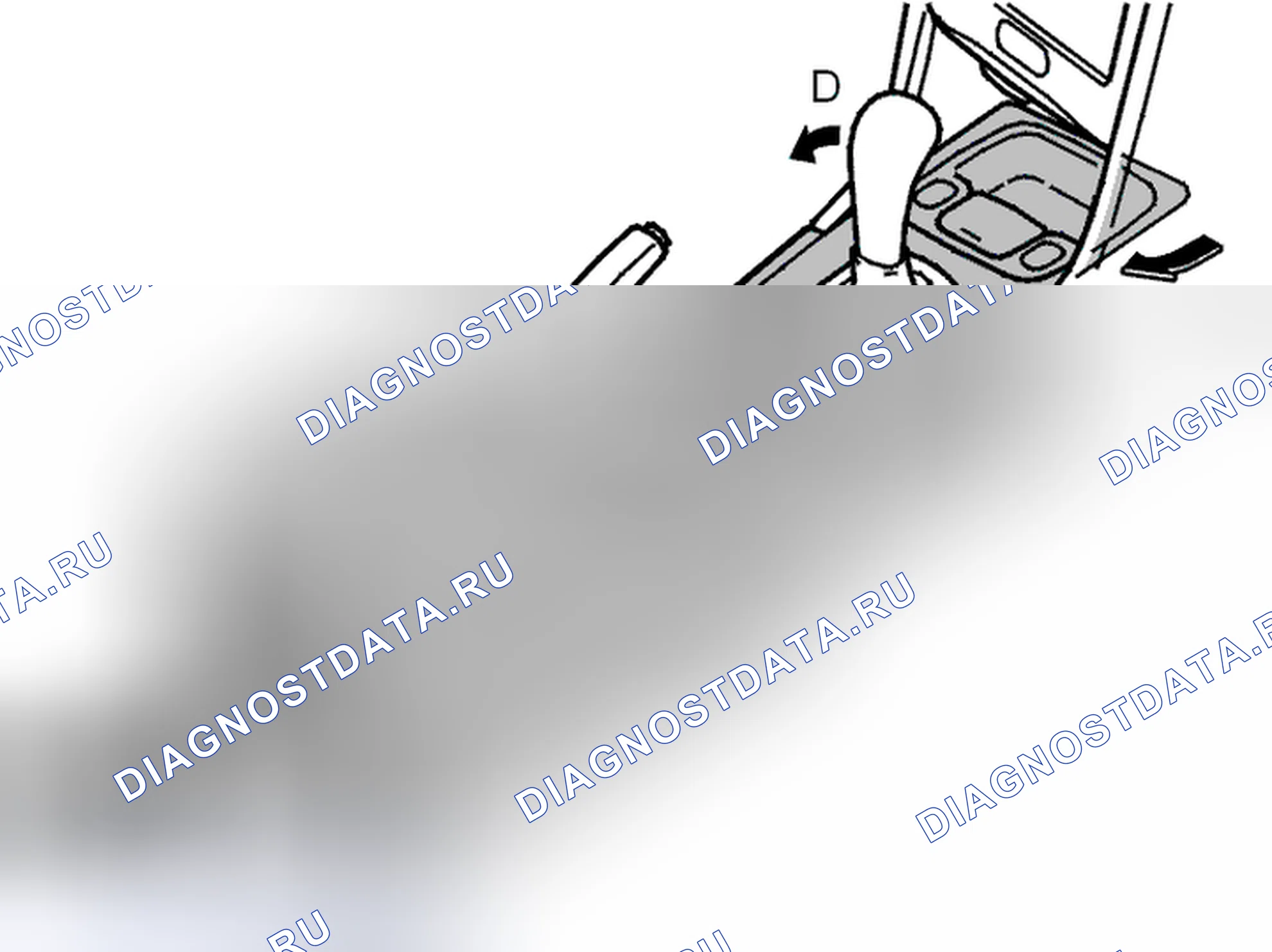 Рис. 1361: Удаление центральной консоли. Volvo C70 I