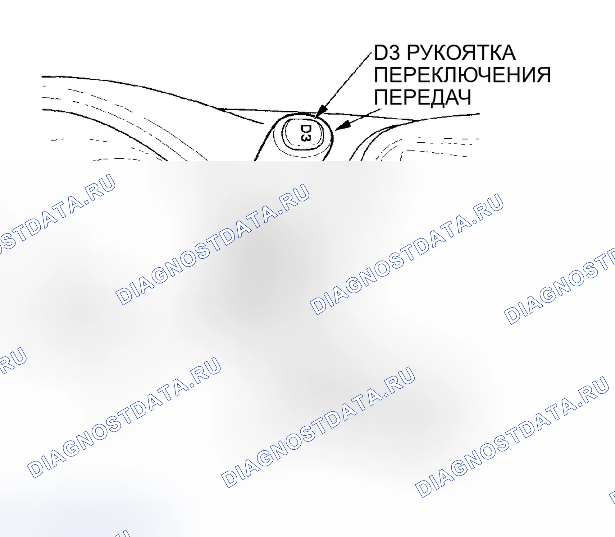 Рис. 434: D Положение D3 Управление режимом движения. Honda CR-V II рестайлинг