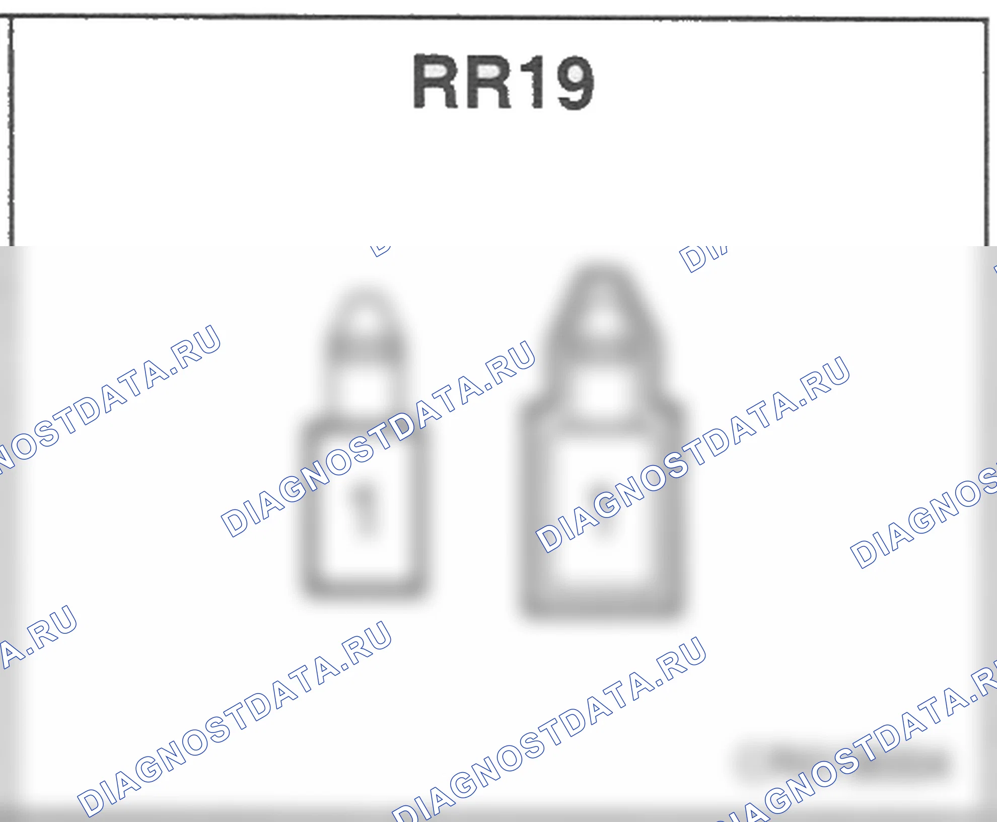 Распиновка разъёма RR19 — заднего жгута. Hyundai Accent LC