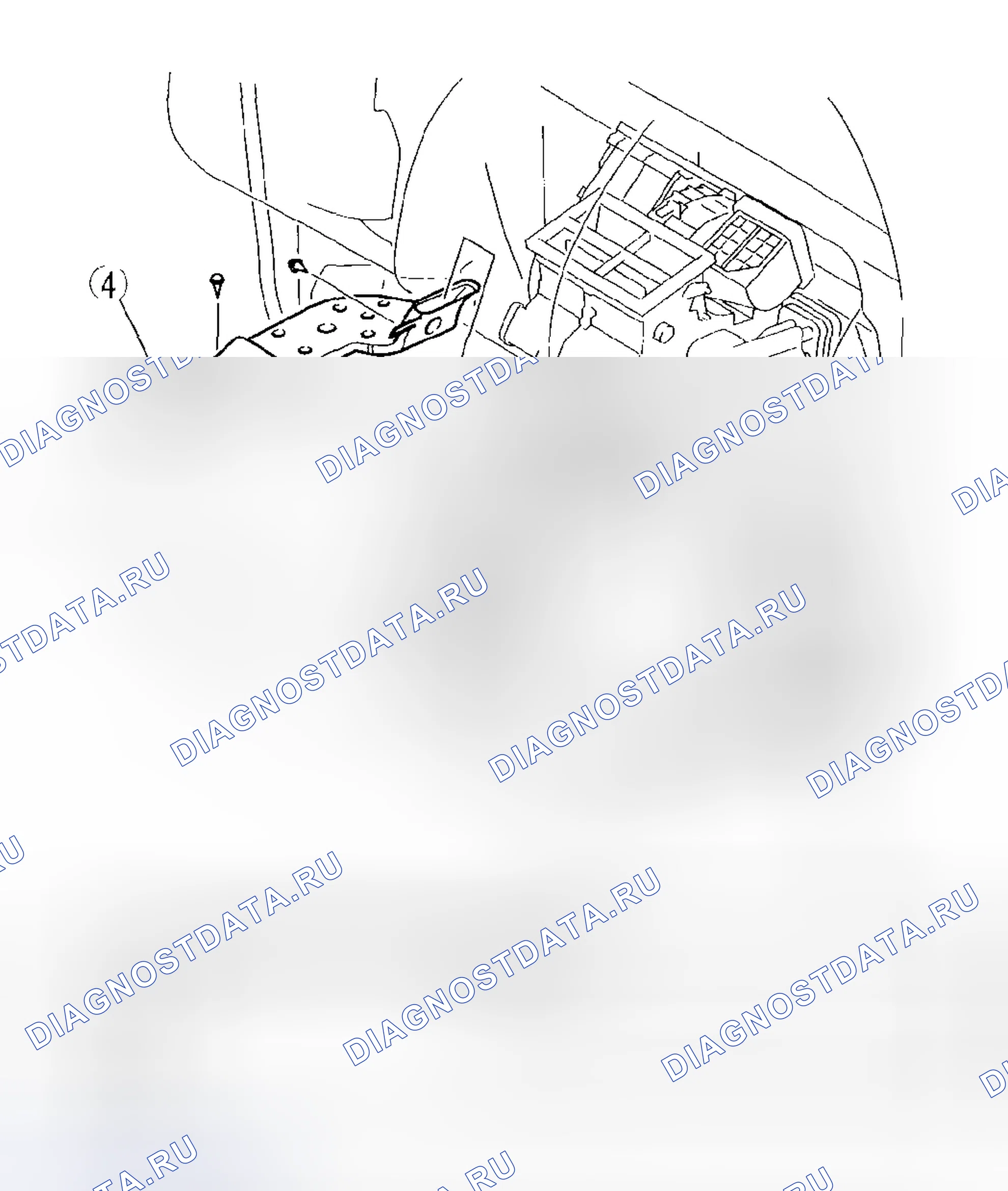 Рис. 25: ДЕМОНТАЖ / МОНТАЖ ЗАДНЕГО ТЕПЛОПРОВОДА. Mazda 5 I
