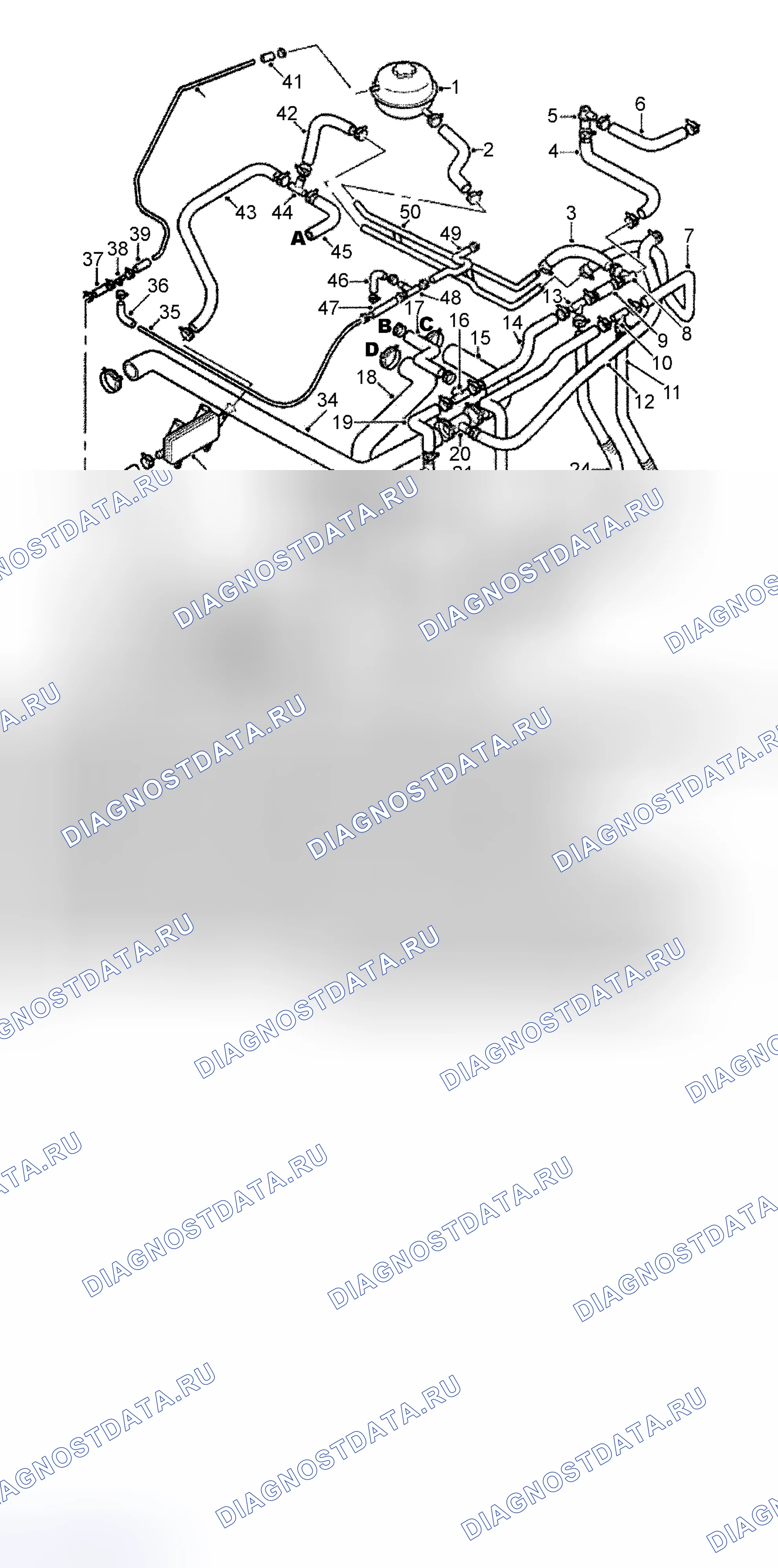 Рис. 3: РАСПОЛОЖЕНИЕ КОМПОНЕНТОВ. Land Rover Freelander L314