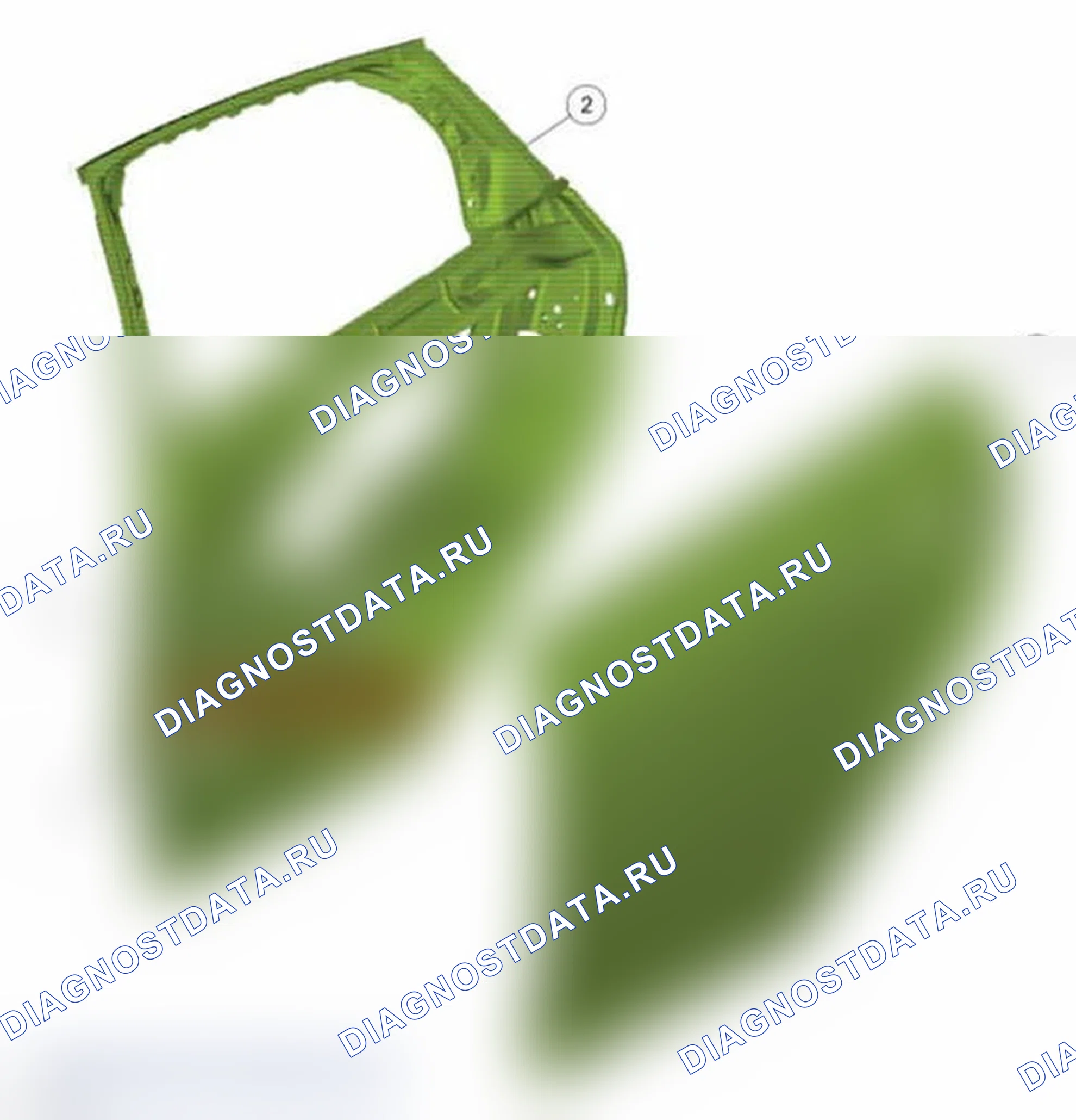 Рис. 132: Задняя дверь. Ford Focus III