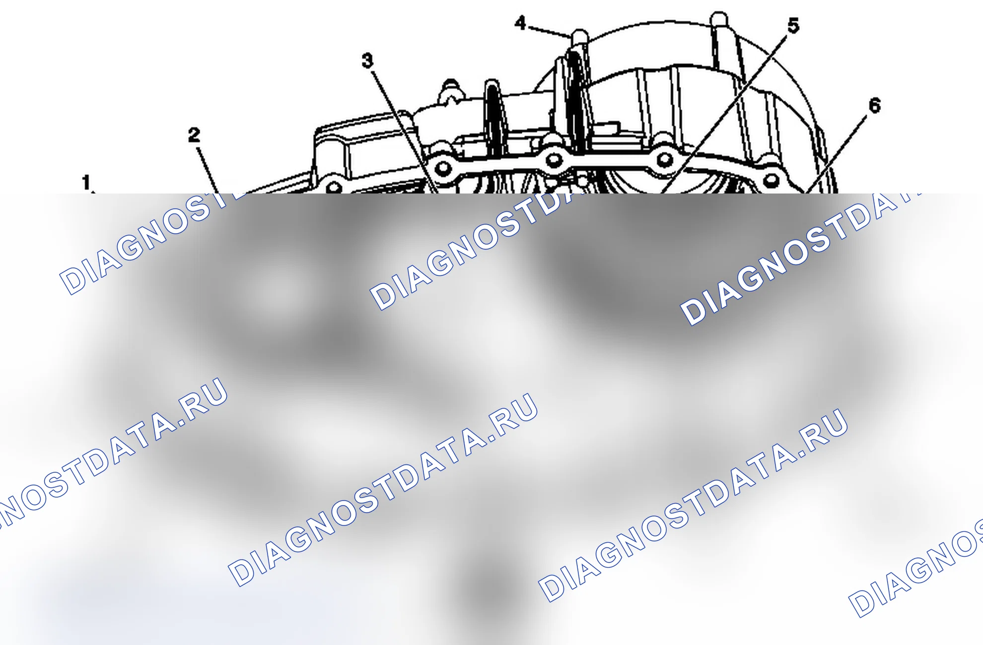 Рис. 109: Очистка и осмотр передней половины раздаточной коробки. Chevrolet Silverado 2500 HD 