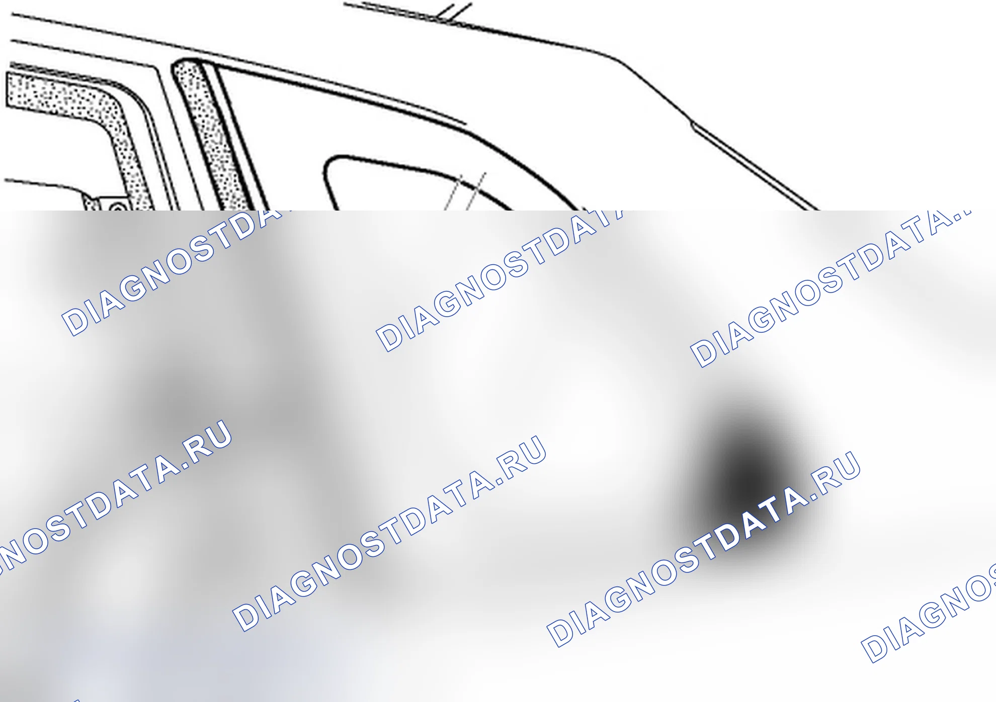 Стекло боковины кузова. Renault Koleos I