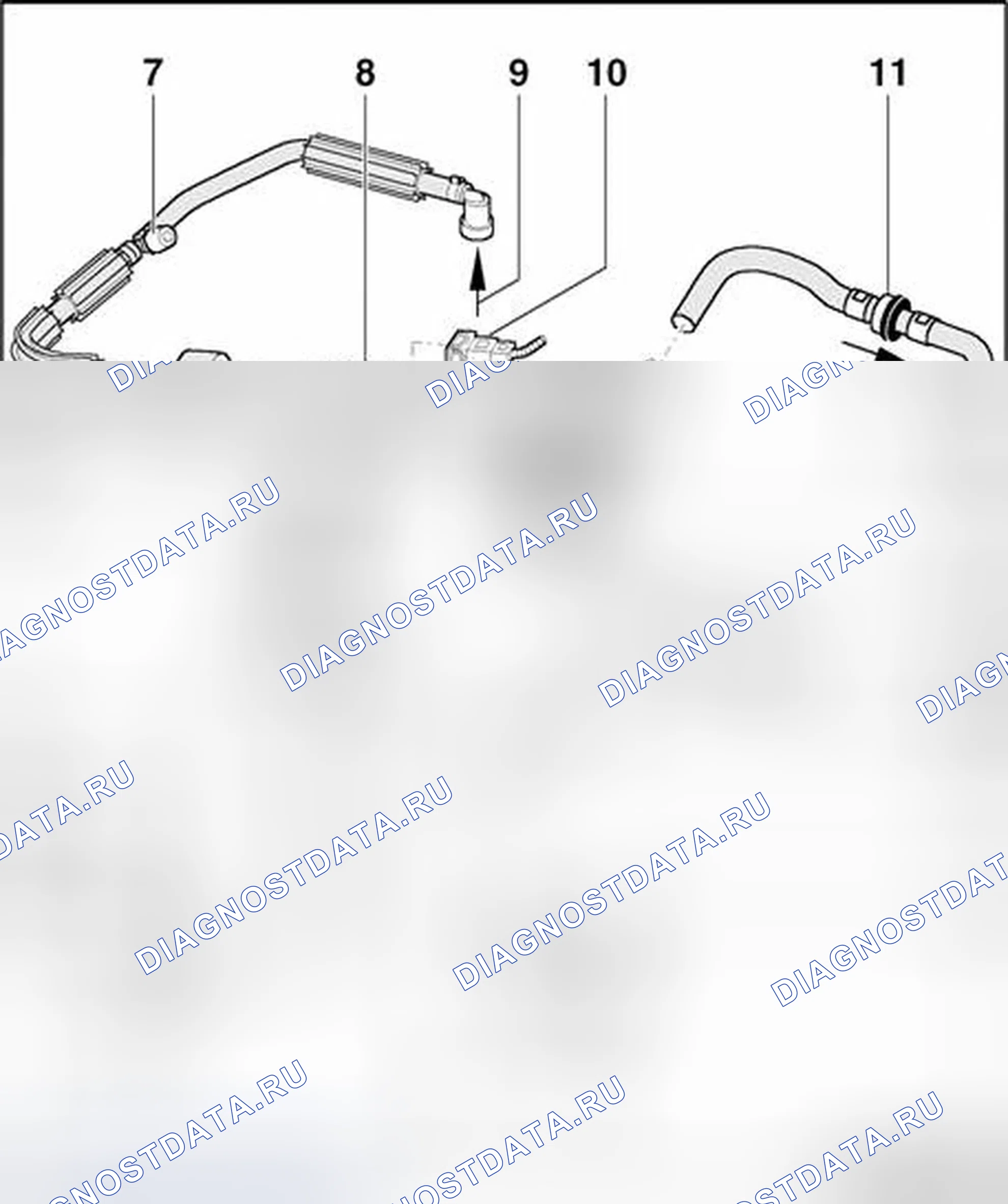 Рис. 153: -N80- клапана регулятора продувки канистры EVAP, обзор компонентов. Audi TT 8N рестайлинг