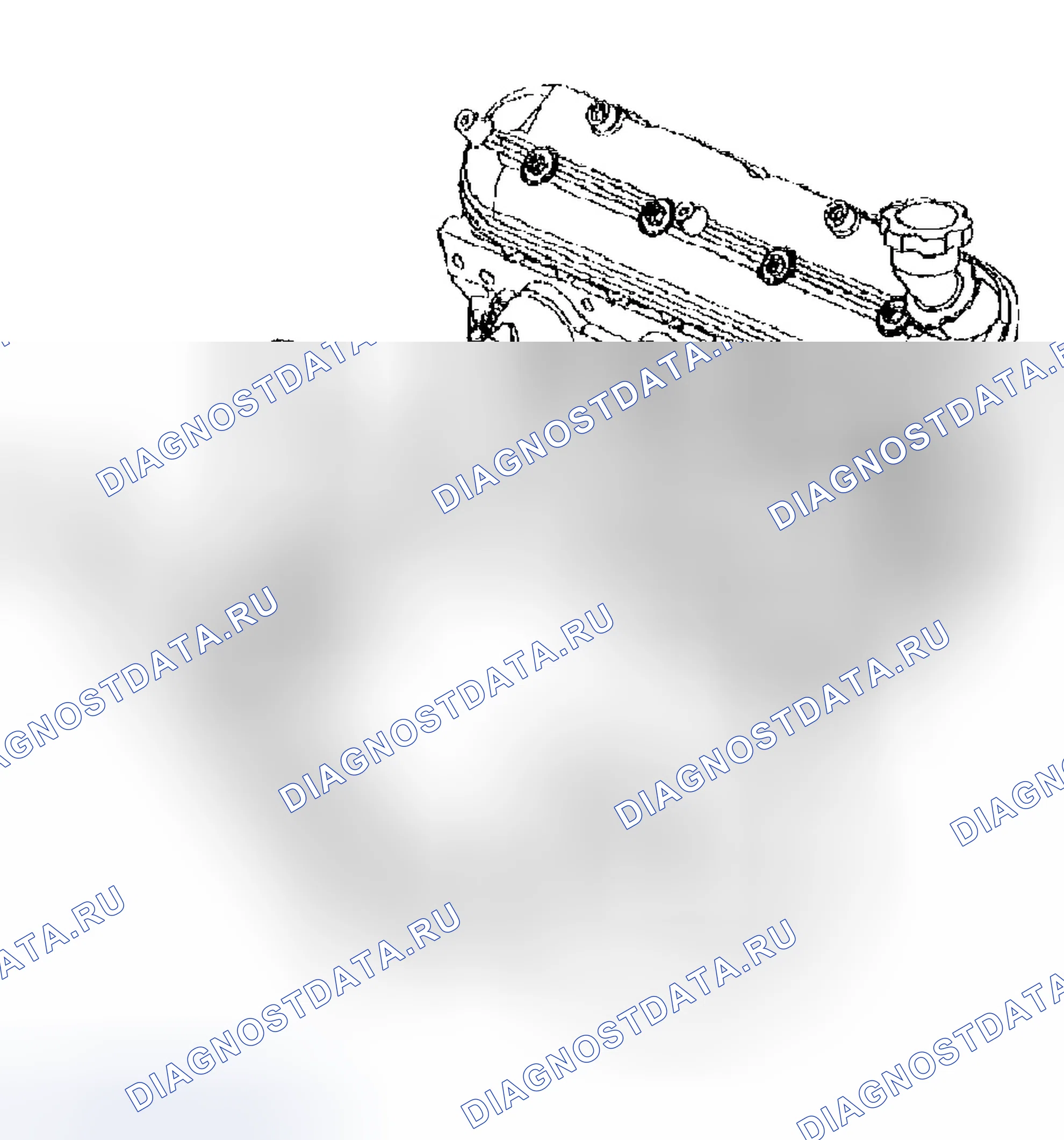 Рис. 1340: Индикатор уровня масла и установка трубки. Chevrolet Chevy Express H2500 