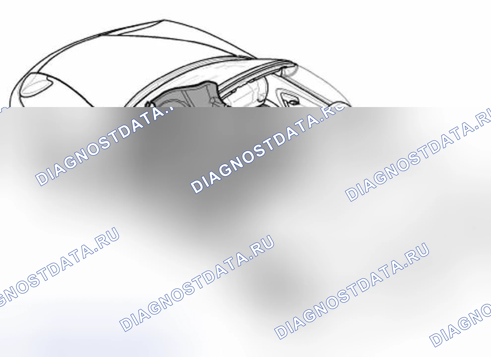 Рис. 1: СНЯТИЕ И УСТАНОВКА НАПОЛЬНОГО ПОКРЫТИЯ. Porsche Boxster 986 рестайлинг